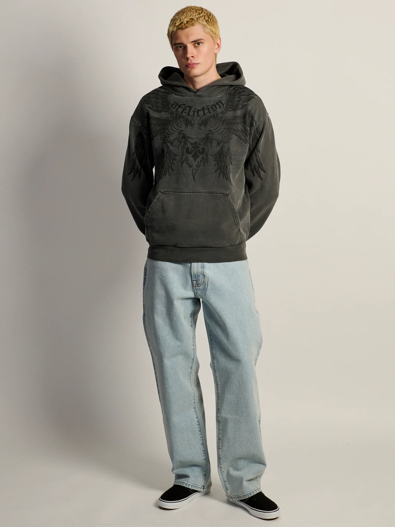 AFFLICTION BIRDS OF PREY PULLOVER HOODIE - Image 3