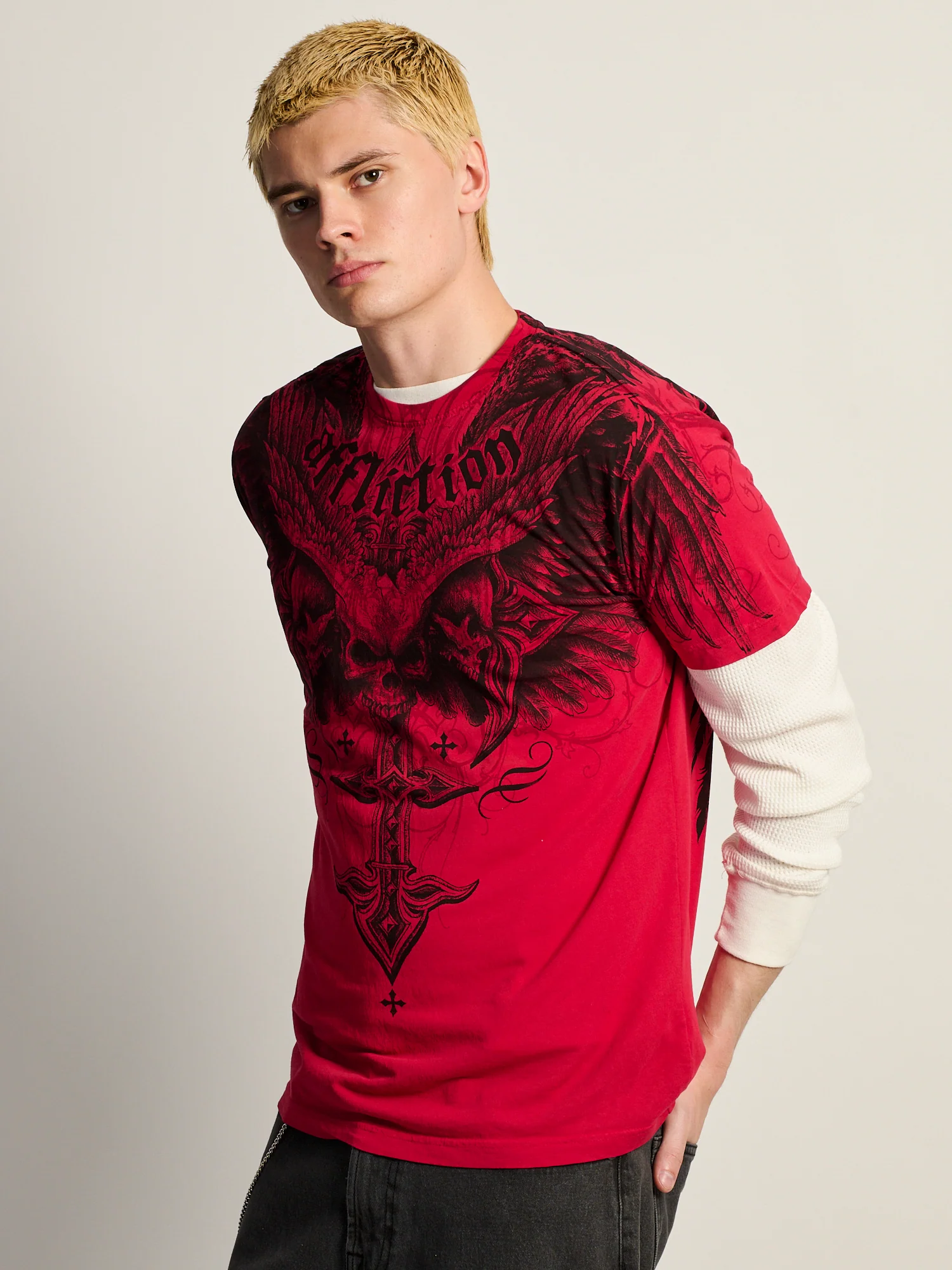 AFFLICTION DEATH EYES T-SHIRT - Image 4