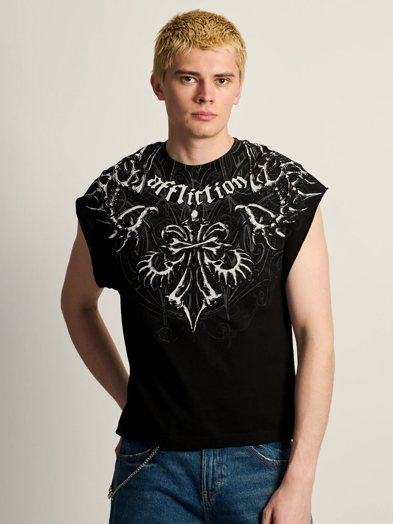 AFFLICTION SKELETON MUSCLE TANK
