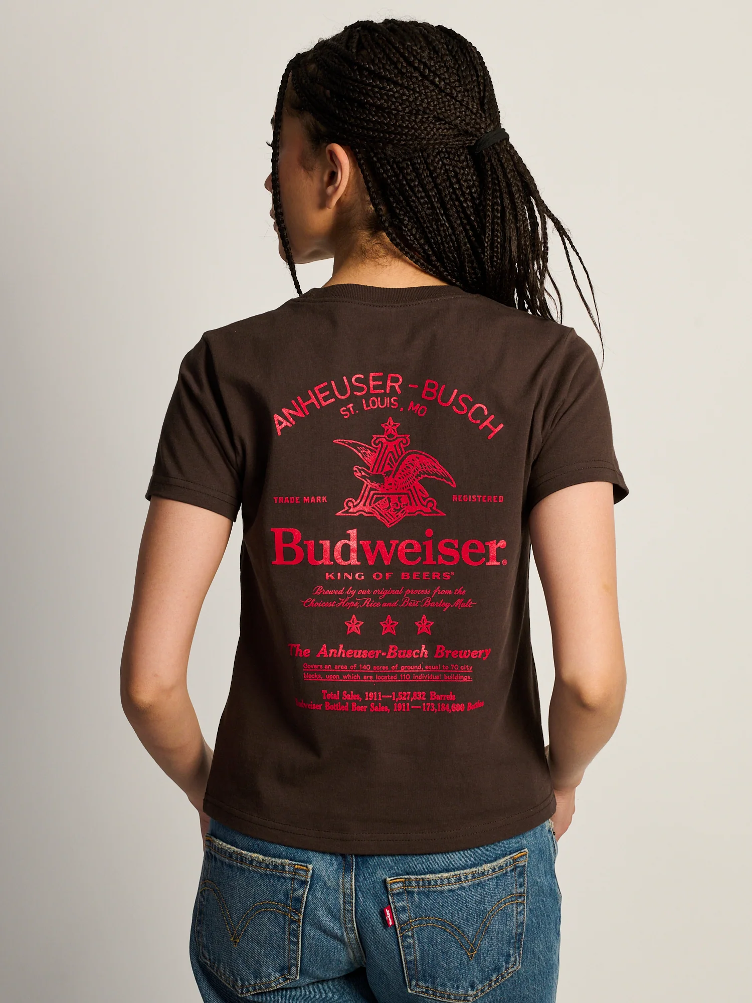 BUDWEISER SCRIPT BOXY TEE
