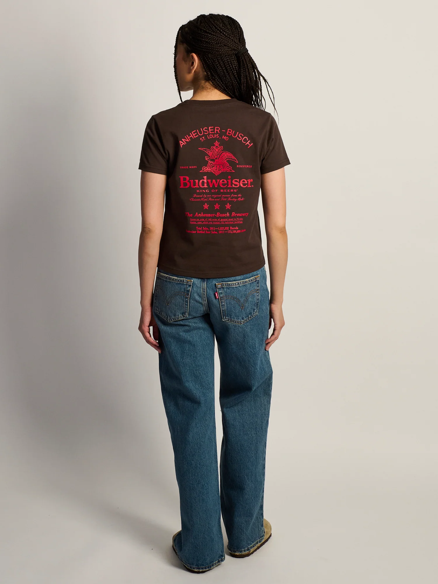 BUDWEISER SCRIPT BOXY TEE - Image 2