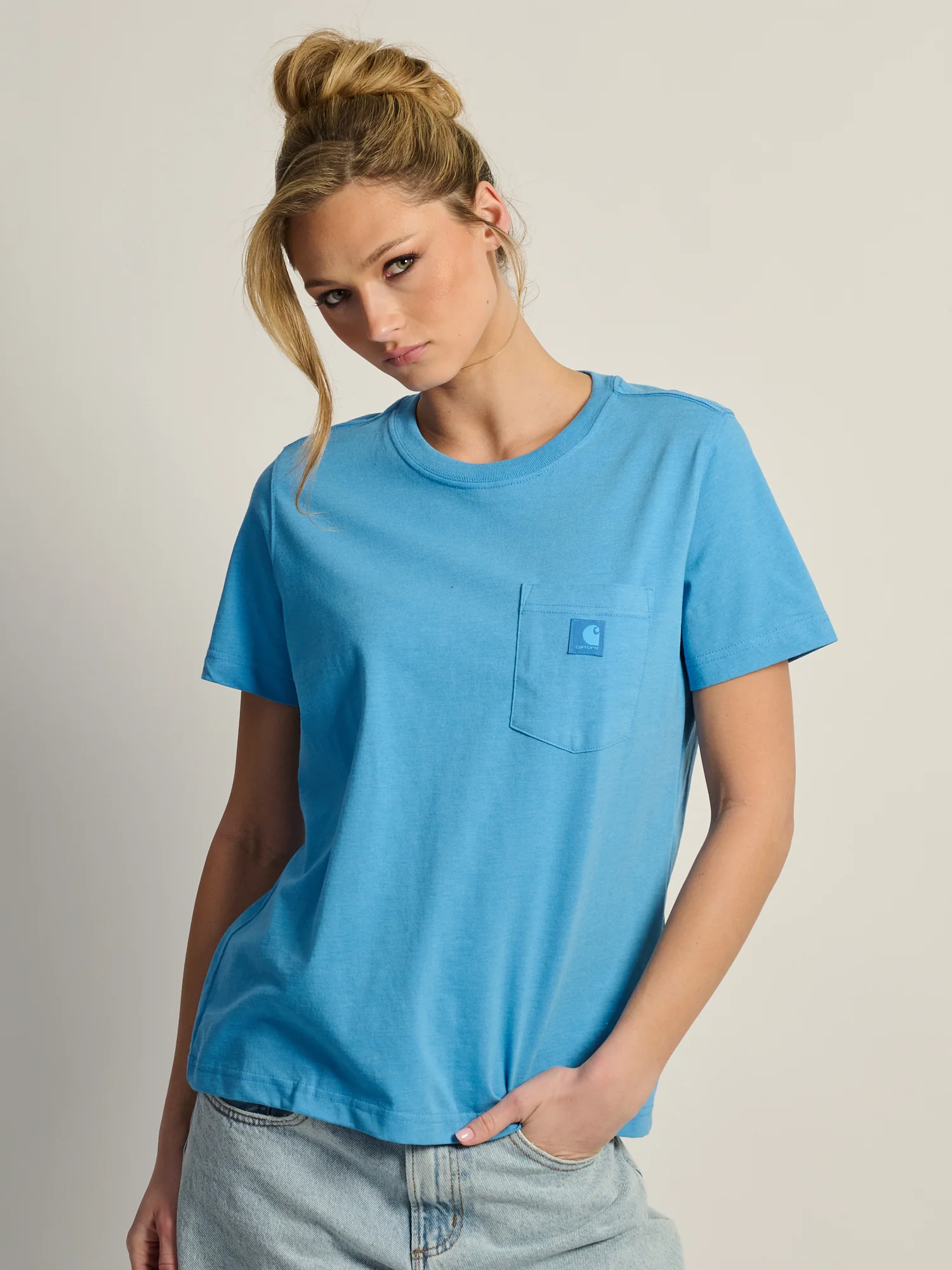CARHARTT IRVINE RELAXED TEE- BLUE - Image 2