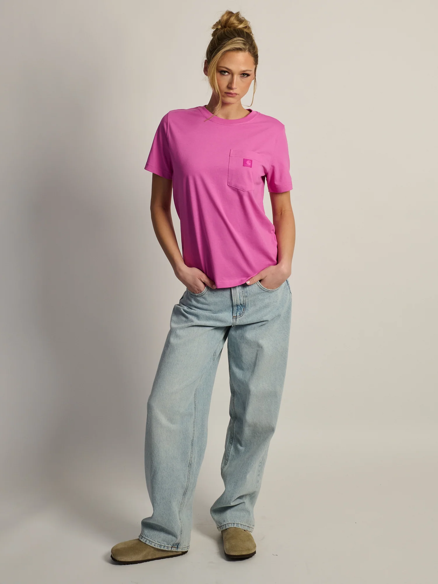 CARHARTT IRVINE RELAXED TEE - FUSCHIA - Image 3