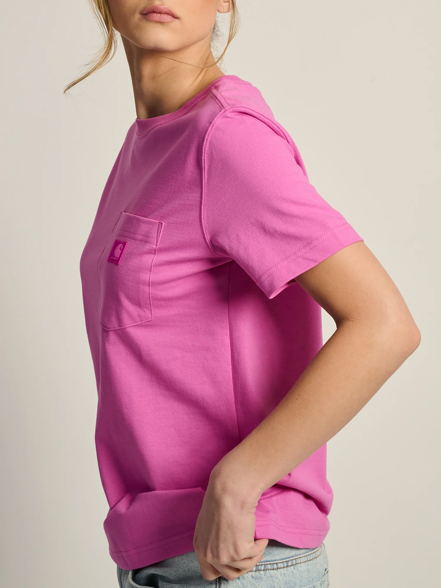 CARHARTT IRVINE RELAXED TEE - FUSCHIA - Image 5