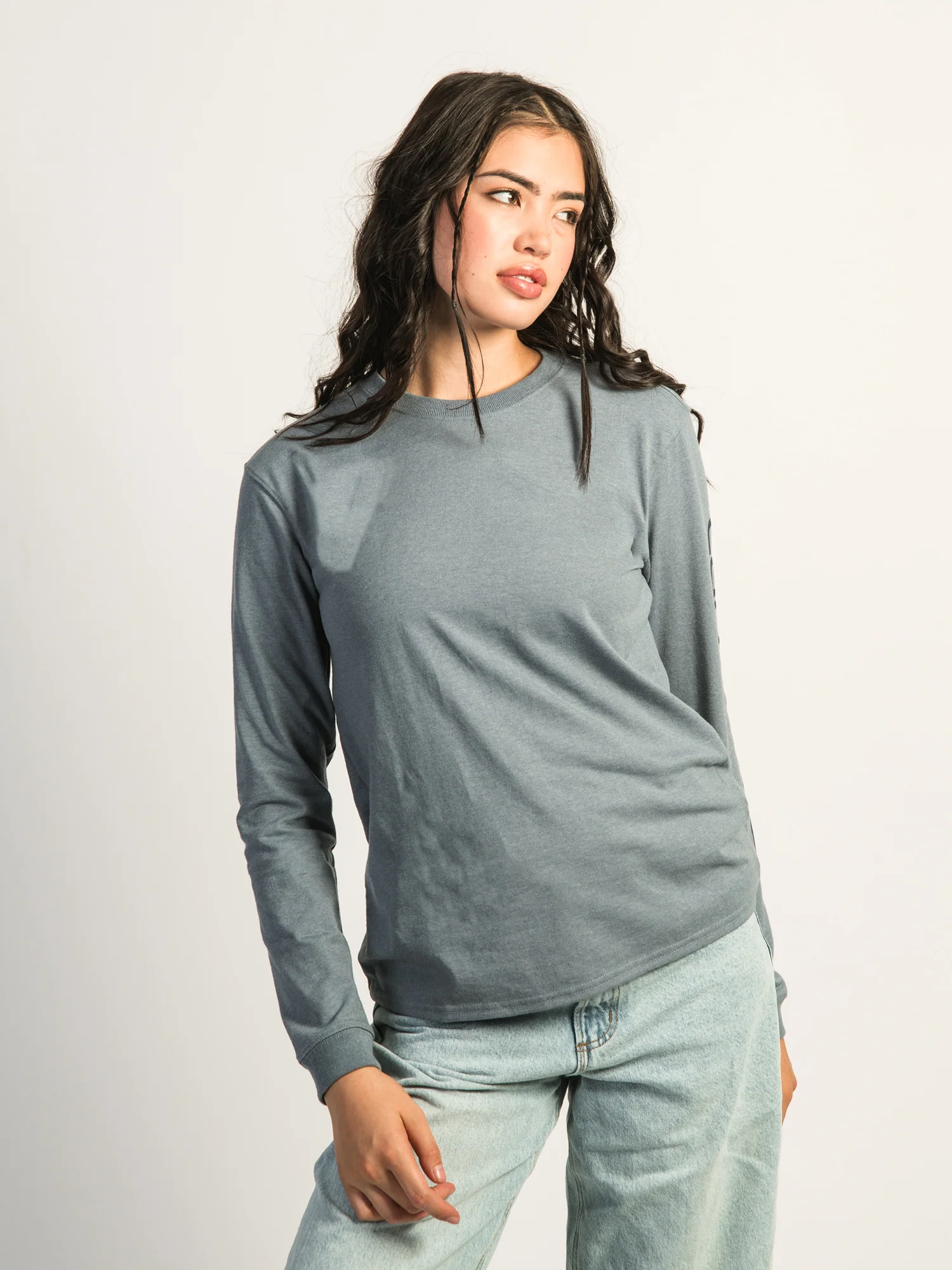 CARHARTT LOOSE FIT HEAVYWEIGHT LONG SLEEVE LOGO T-SHIRT