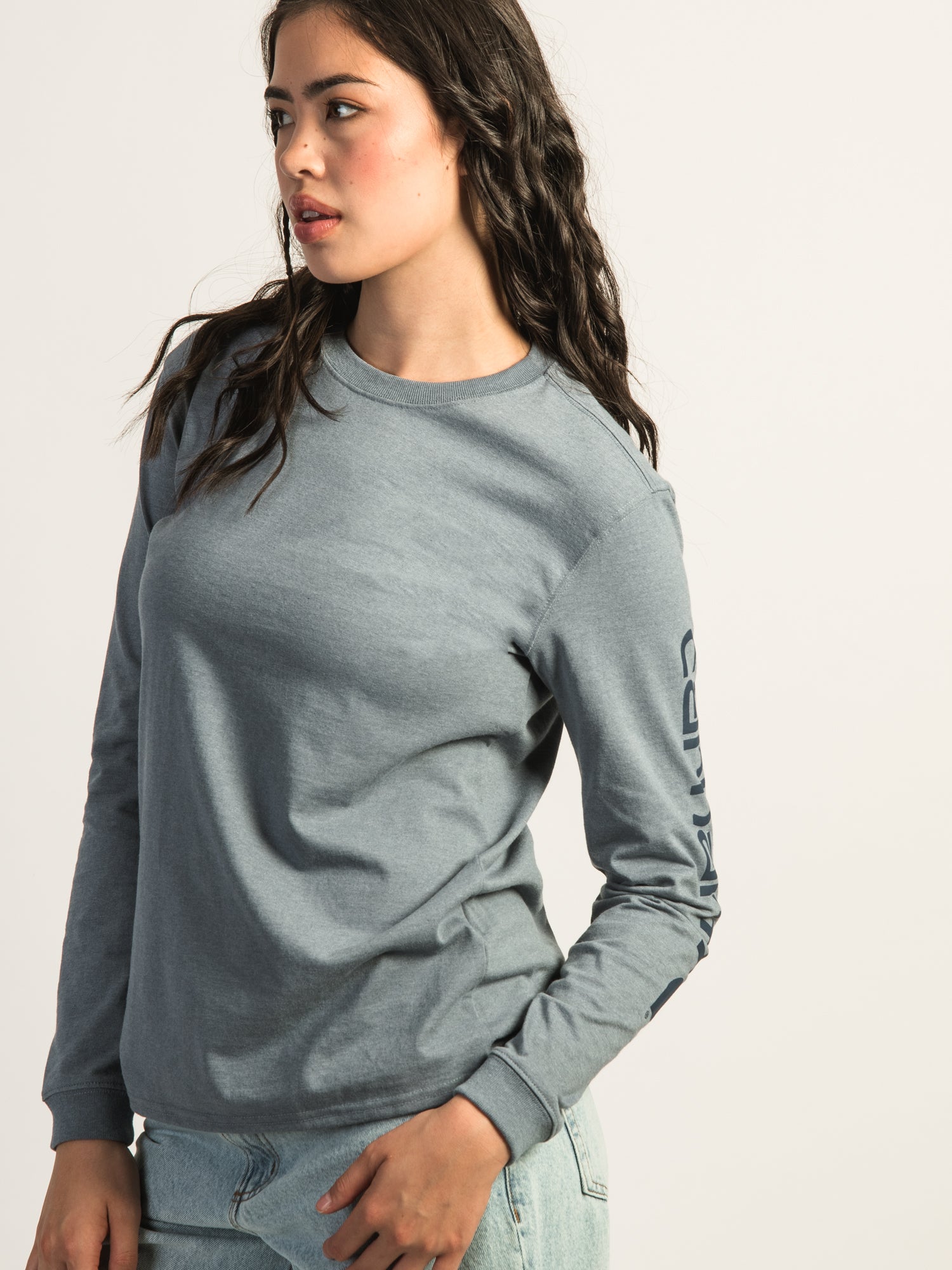 CARHARTT LOOSE FIT HEAVYWEIGHT LONG SLEEVE LOGO T-SHIRT - Image 2