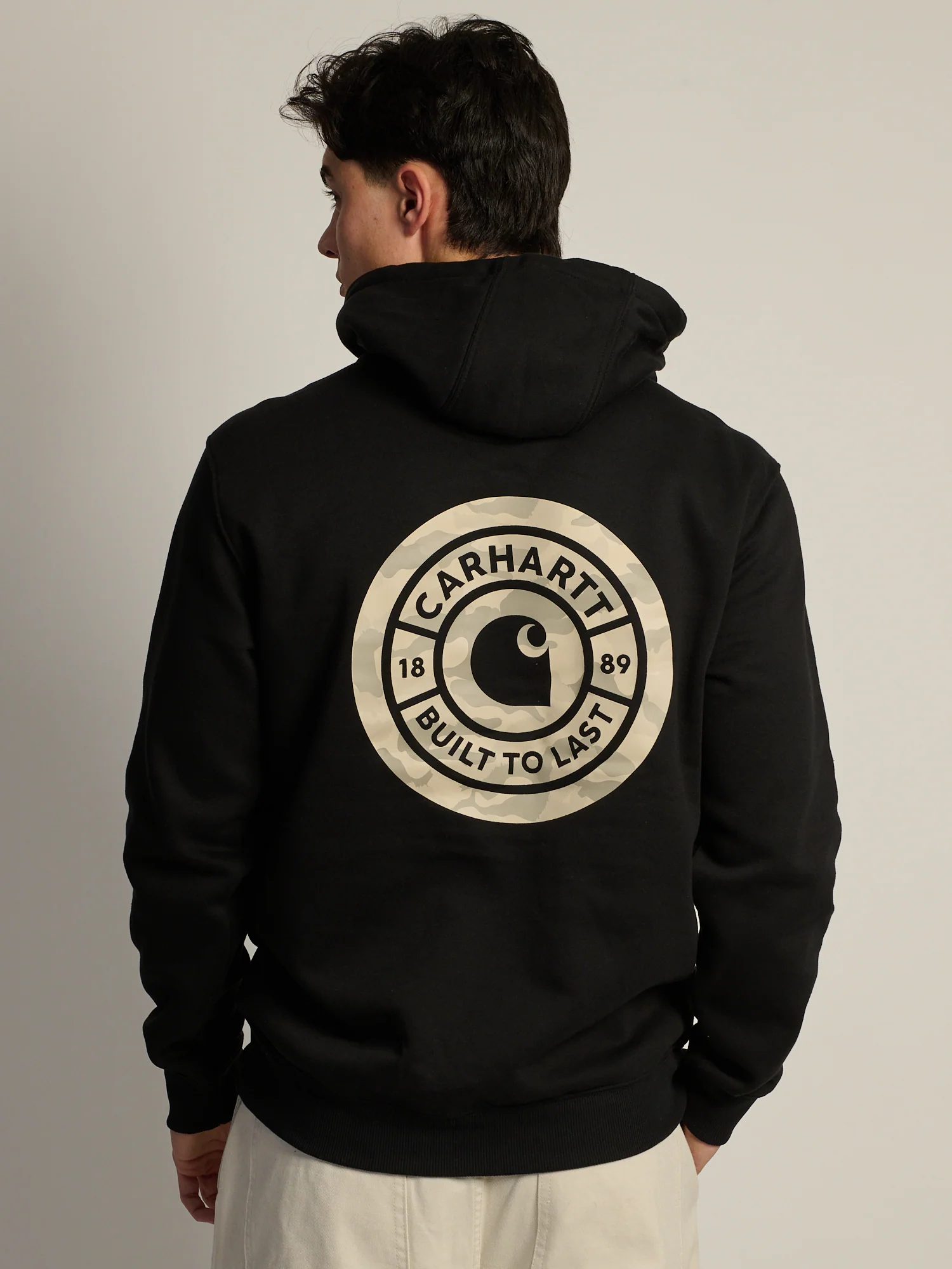 CARHARTT SAWYER CAMO SWEATER - BLACK - Image 3