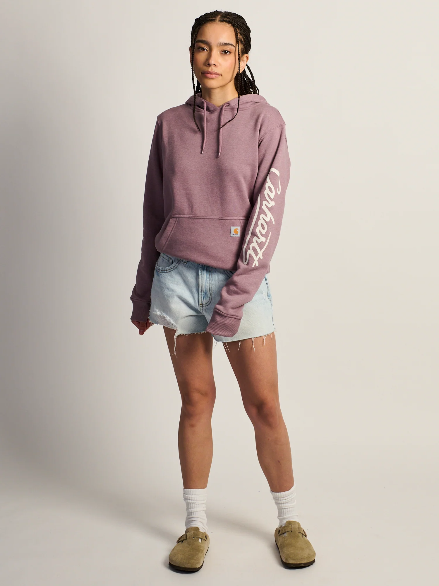 CARHARTT SAWYER SCRIPT LOGO SWEATER - BERRY - Image 2