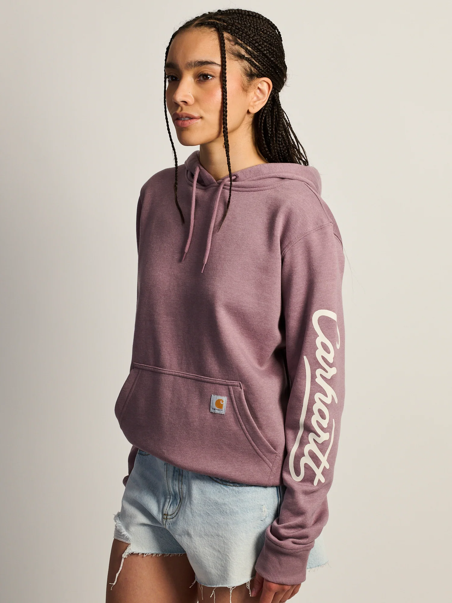CARHARTT SAWYER SCRIPT LOGO SWEATER - BERRY - Image 3
