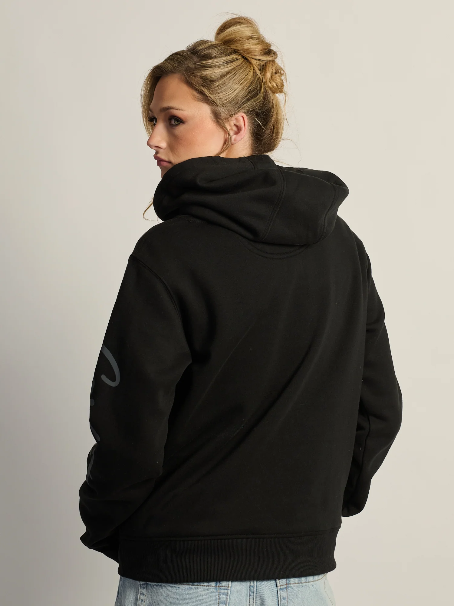 CARHARTT SAWYER SCRIPT LOGO SWEATER - BLACK - Image 5
