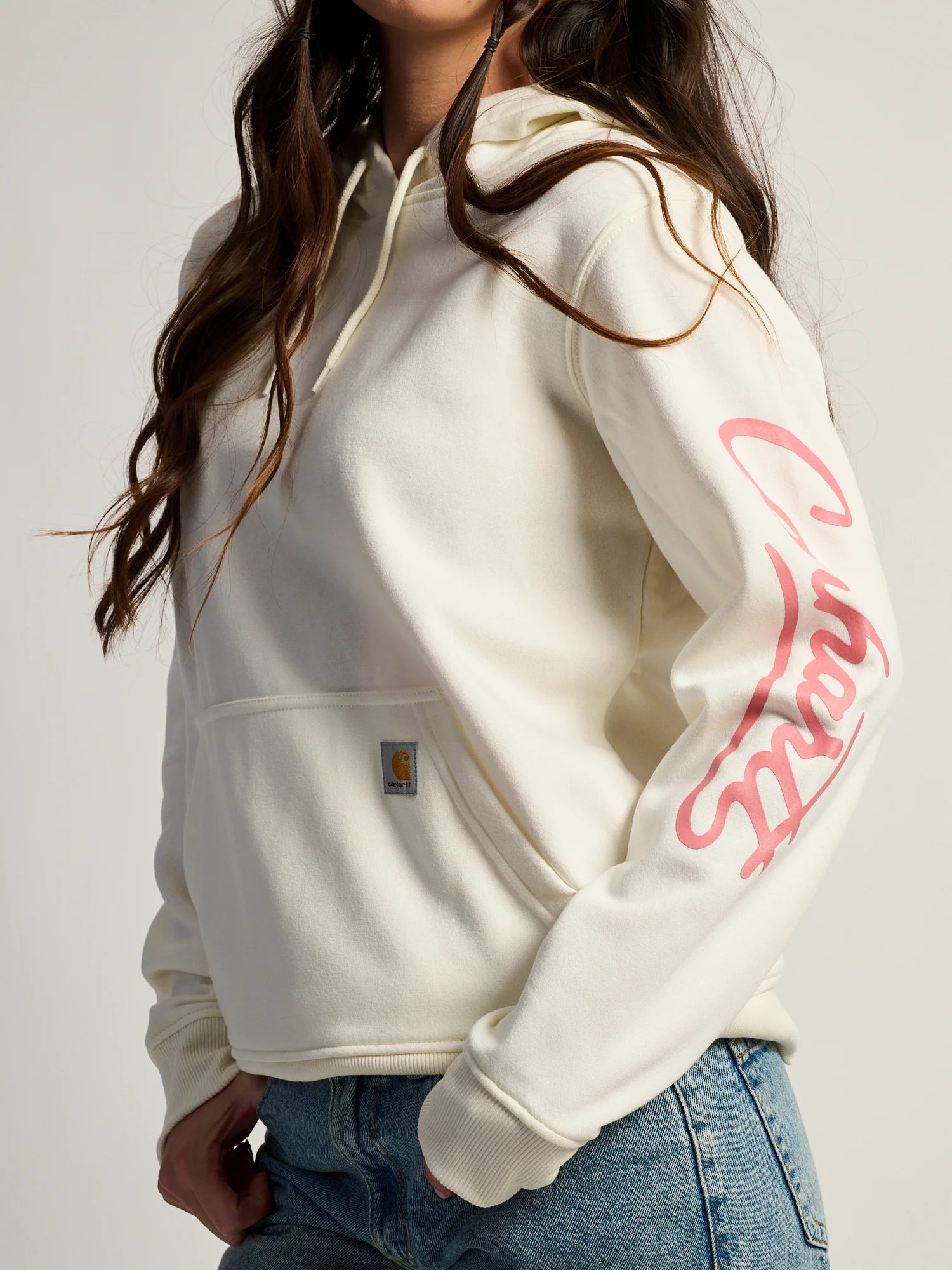 CARHARTT SAWYER SCRIPT LOGO SWEATER - EGGSHELL - Image 4