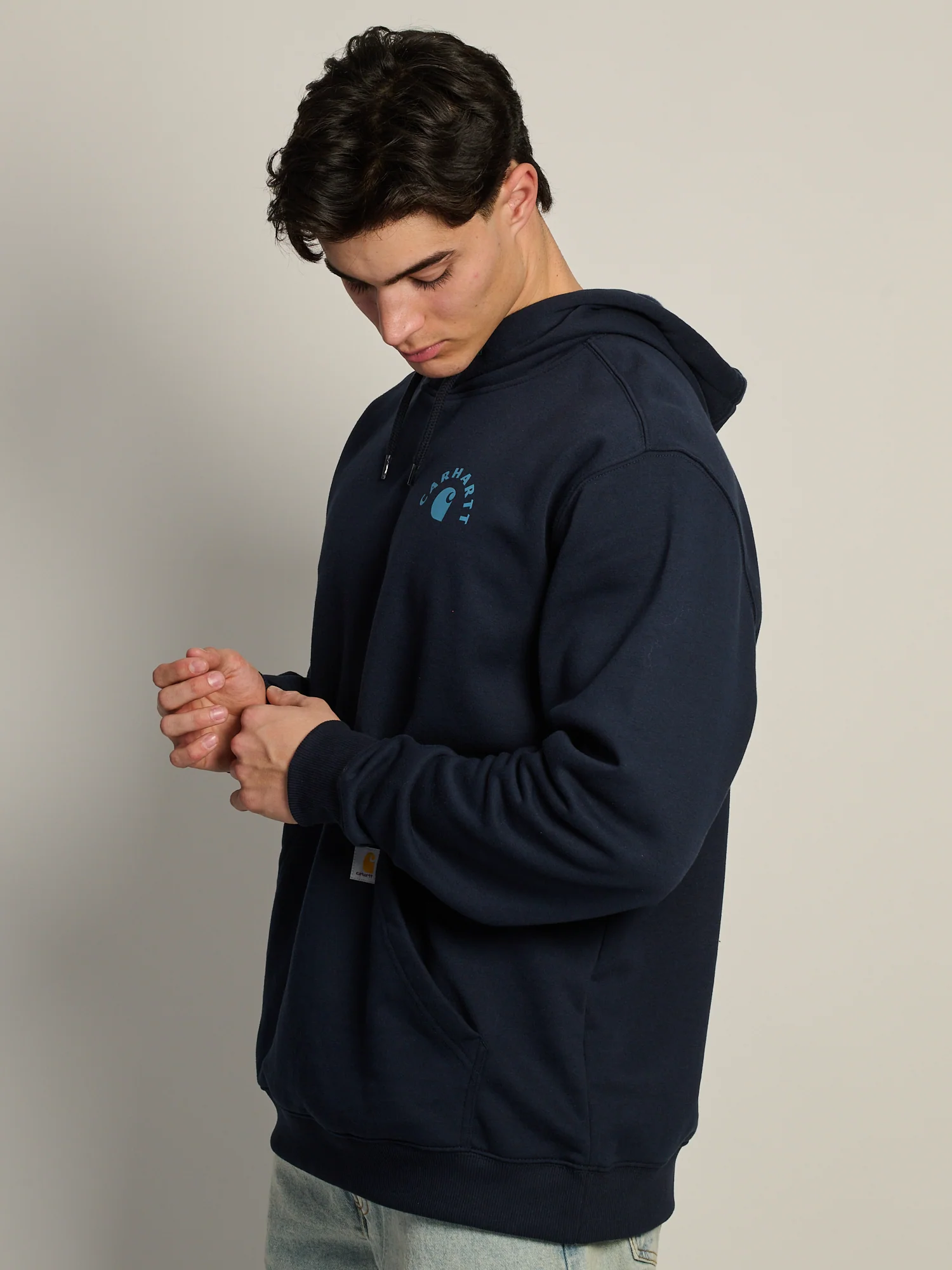 CARHARTT SAWYER WORK SWEATER - NAVY - Image 7