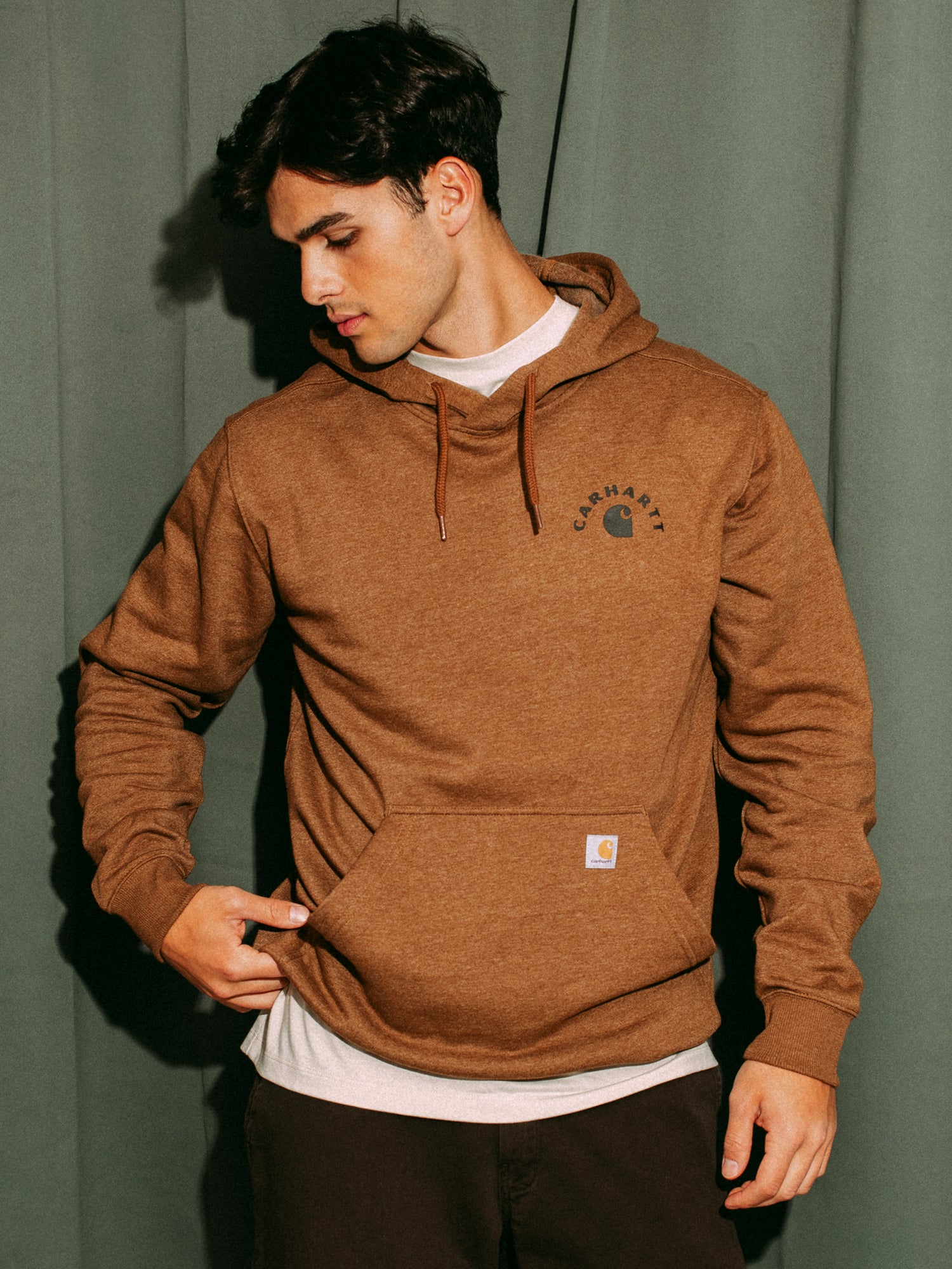 CARHARTT SAWYER WORK SWEATER- RED DUCK - Image 2