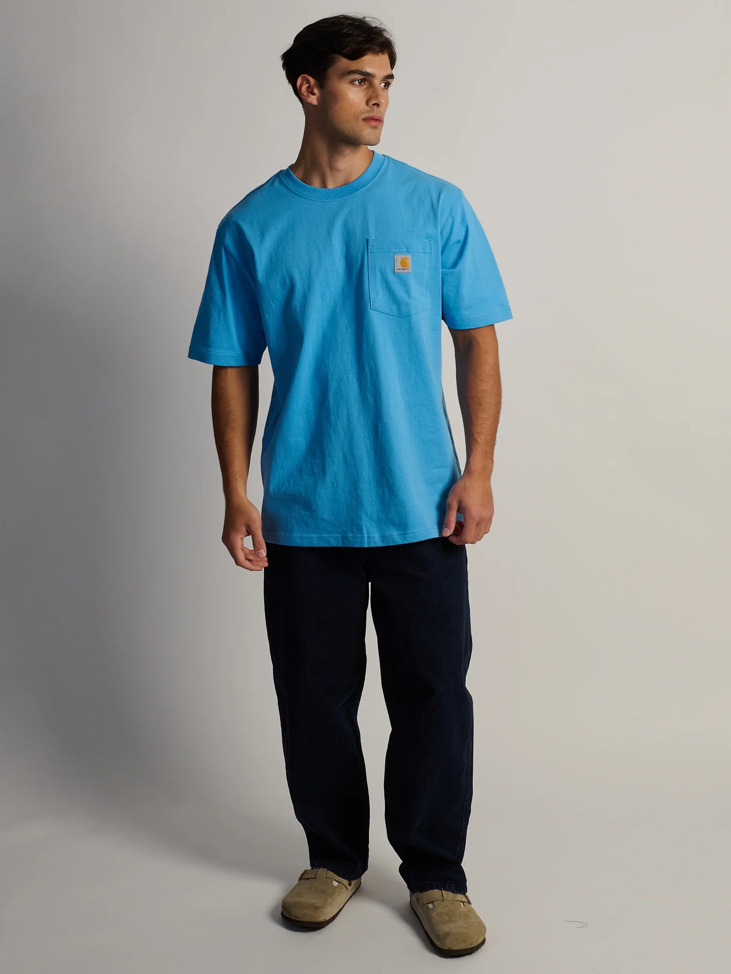 CARHARTT WORKWEAR POCKET T-SHIRT - BLUE - Image 2