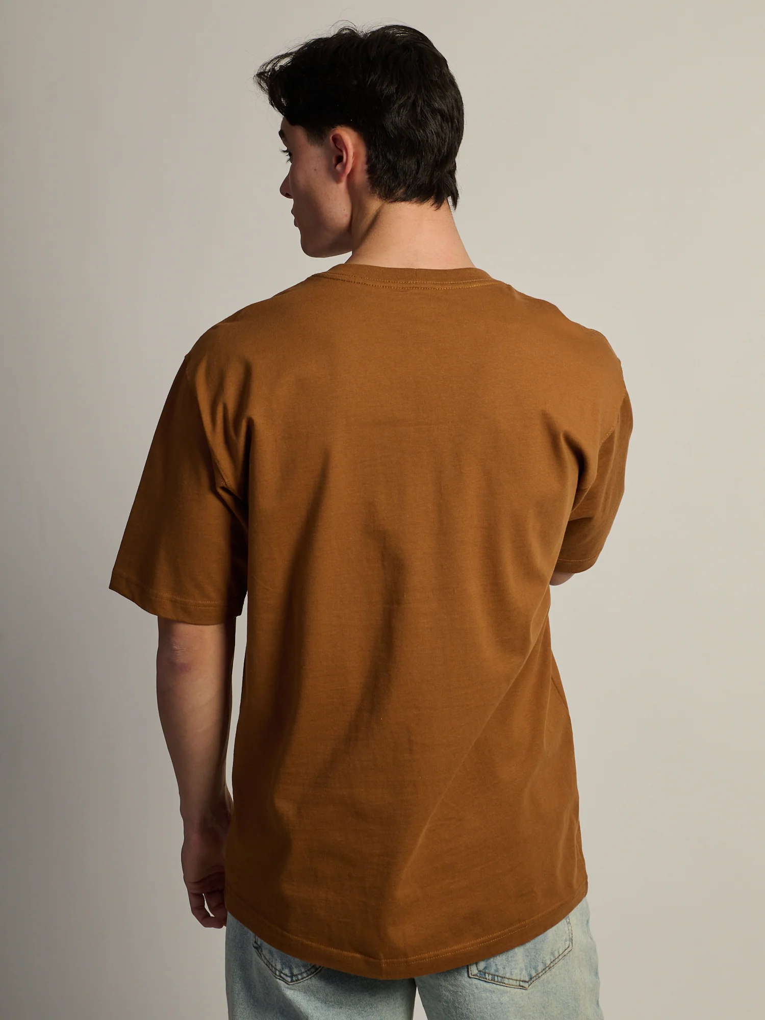 CARHARTT WORKWEAR POCKET T-SHIRT - BROWN - Image 4