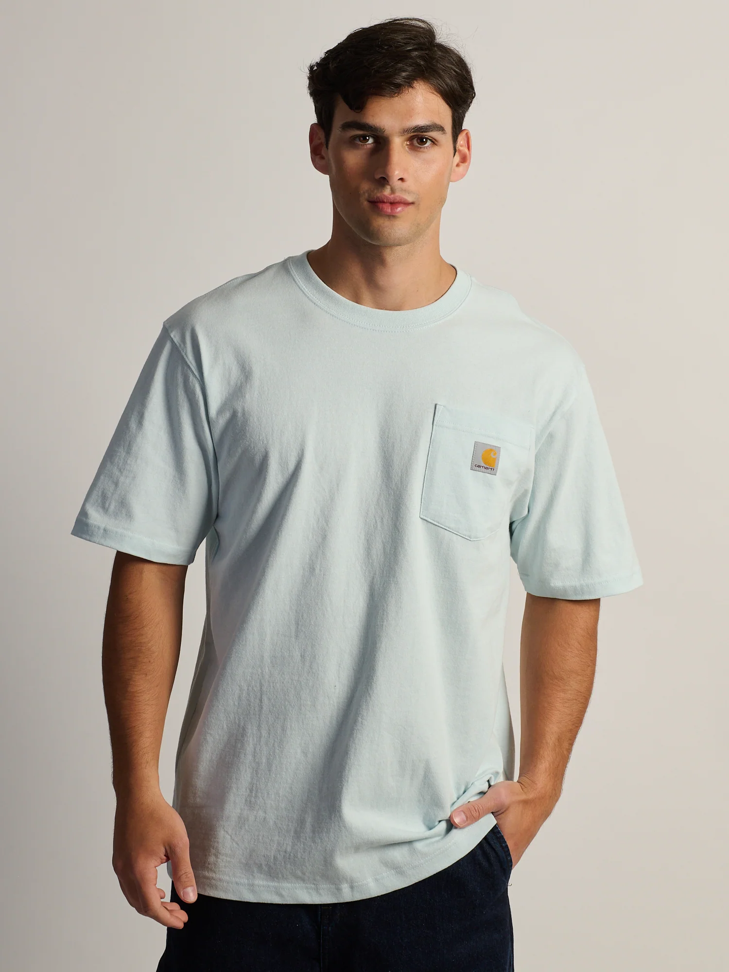 CARHARTT WORKWEAR POCKET T-SHIRT - FOG