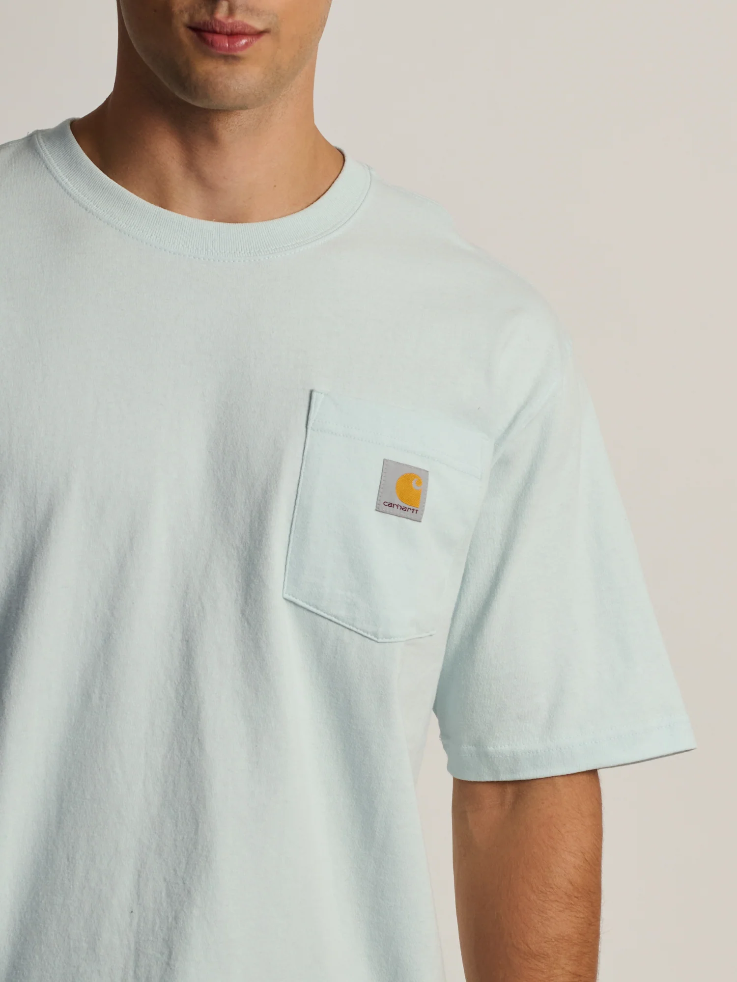 CARHARTT WORKWEAR POCKET T-SHIRT - FOG - Image 3