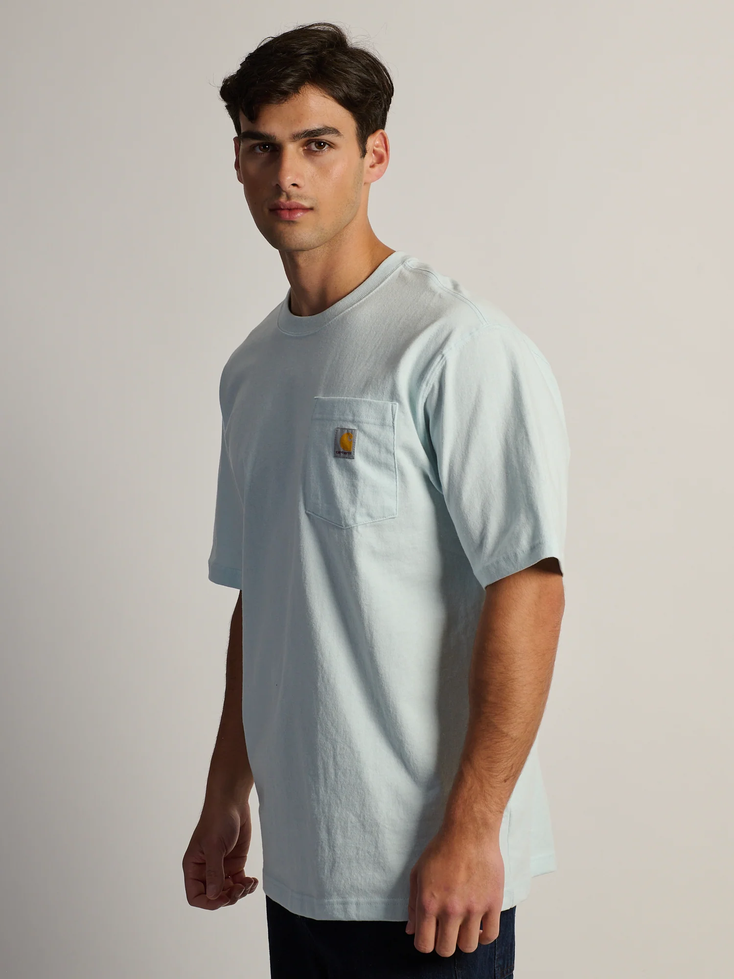 CARHARTT WORKWEAR POCKET T-SHIRT - FOG - Image 4
