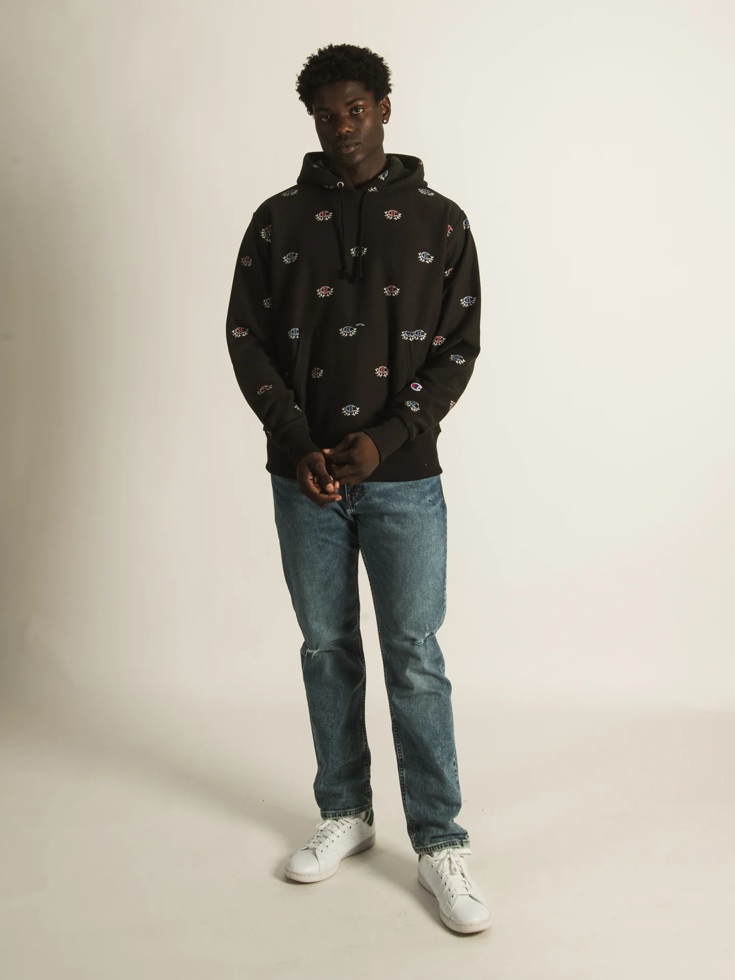 CHAMPION REVERSE WEAVE ALL OVER PRINT HOODIE - CLEARANCE - Image 2
