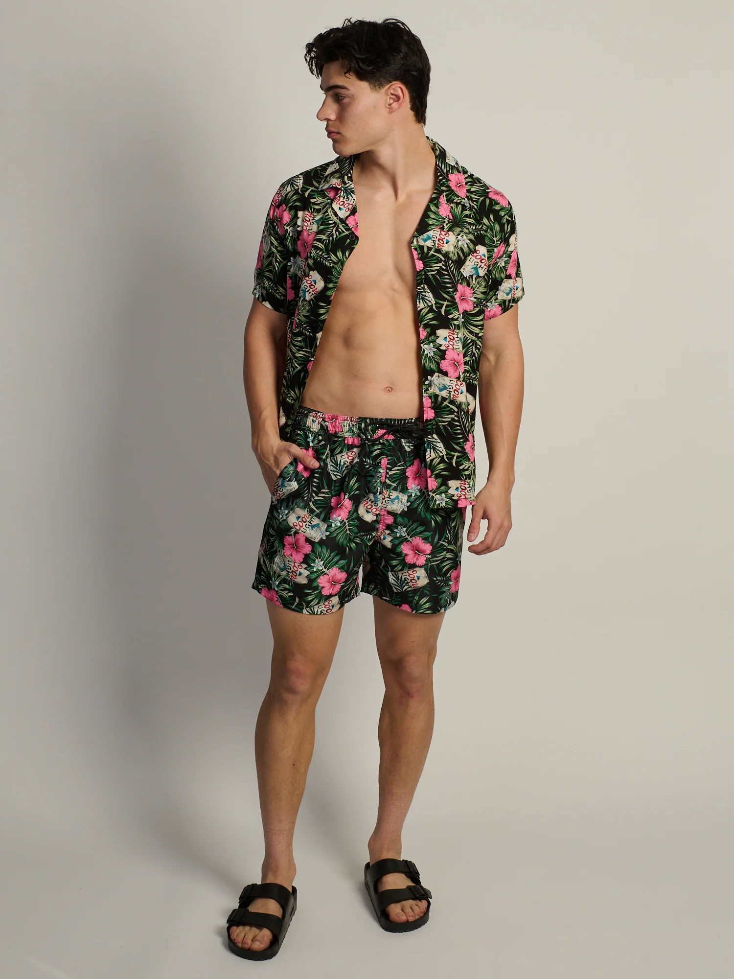COORS LIGHT FLORAL SWIM SHORT - Image 5