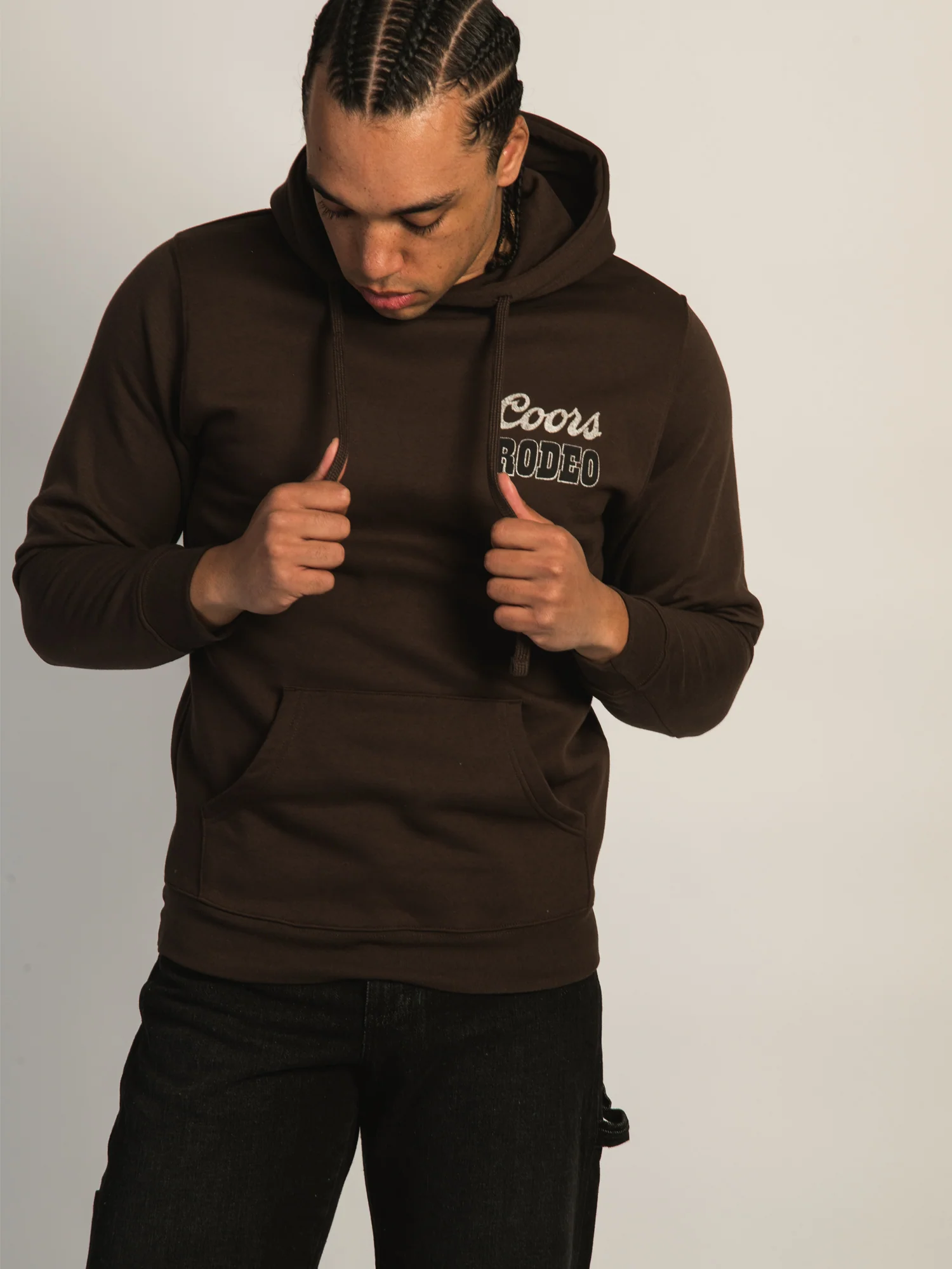COORS RODEO PULLOVER HOODIE-BROWN - Image 6