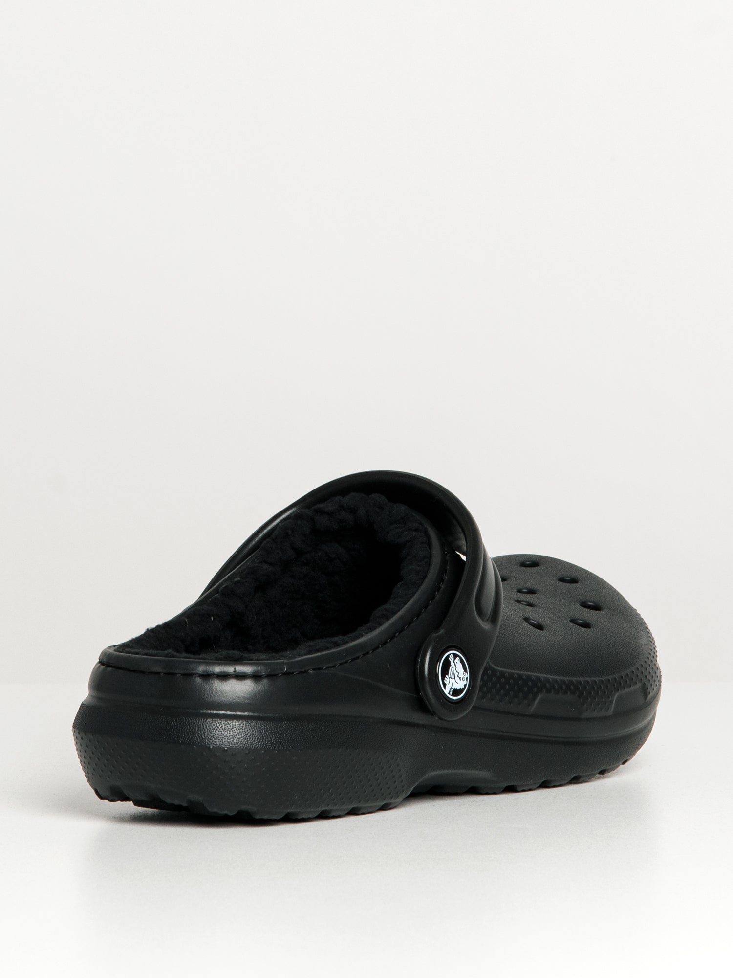 CROCS KIDS CLASSIC LINED KIDS CLOG - BLACK - Image 3