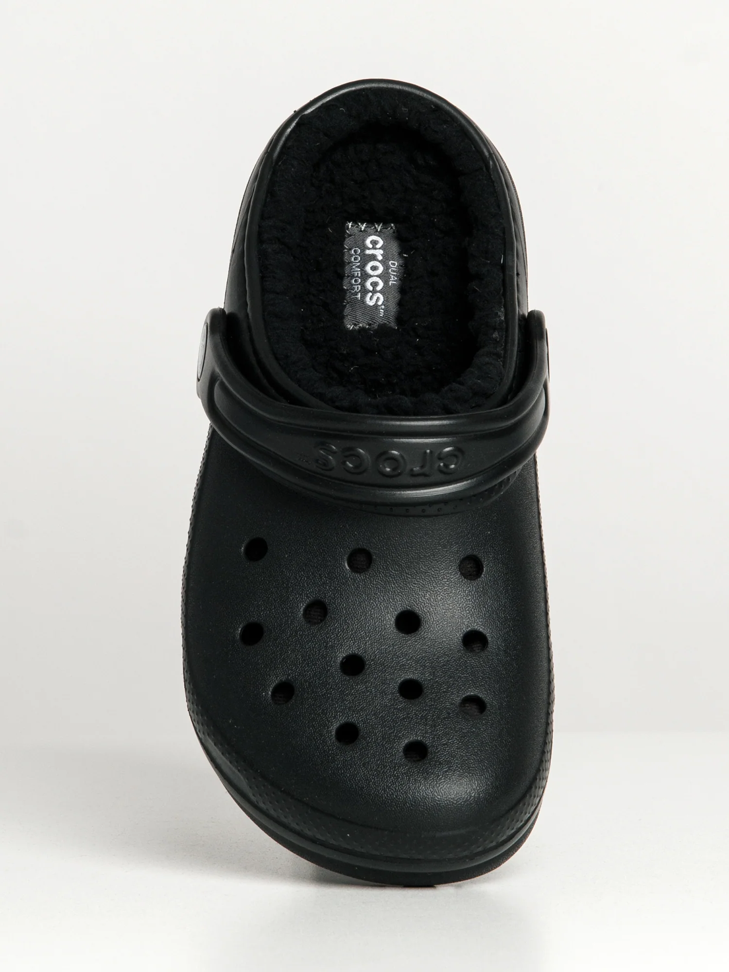 CROCS KIDS CLASSIC LINED KIDS CLOG - BLACK - Image 5