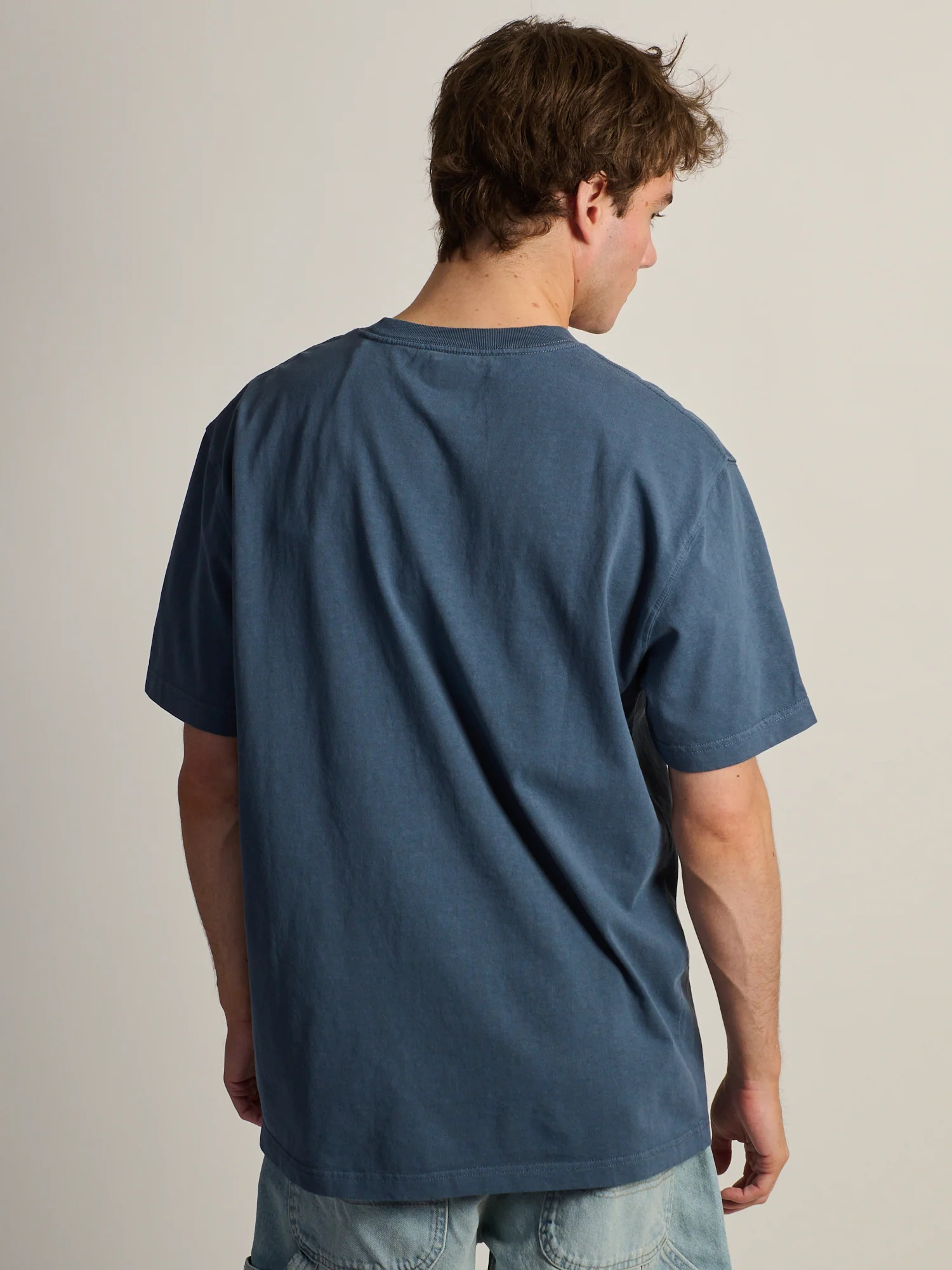 DICKIES HEAVY WEIGHT SHORT SLEEVE POCKET T-SHIRT - INDIGO - Image 5