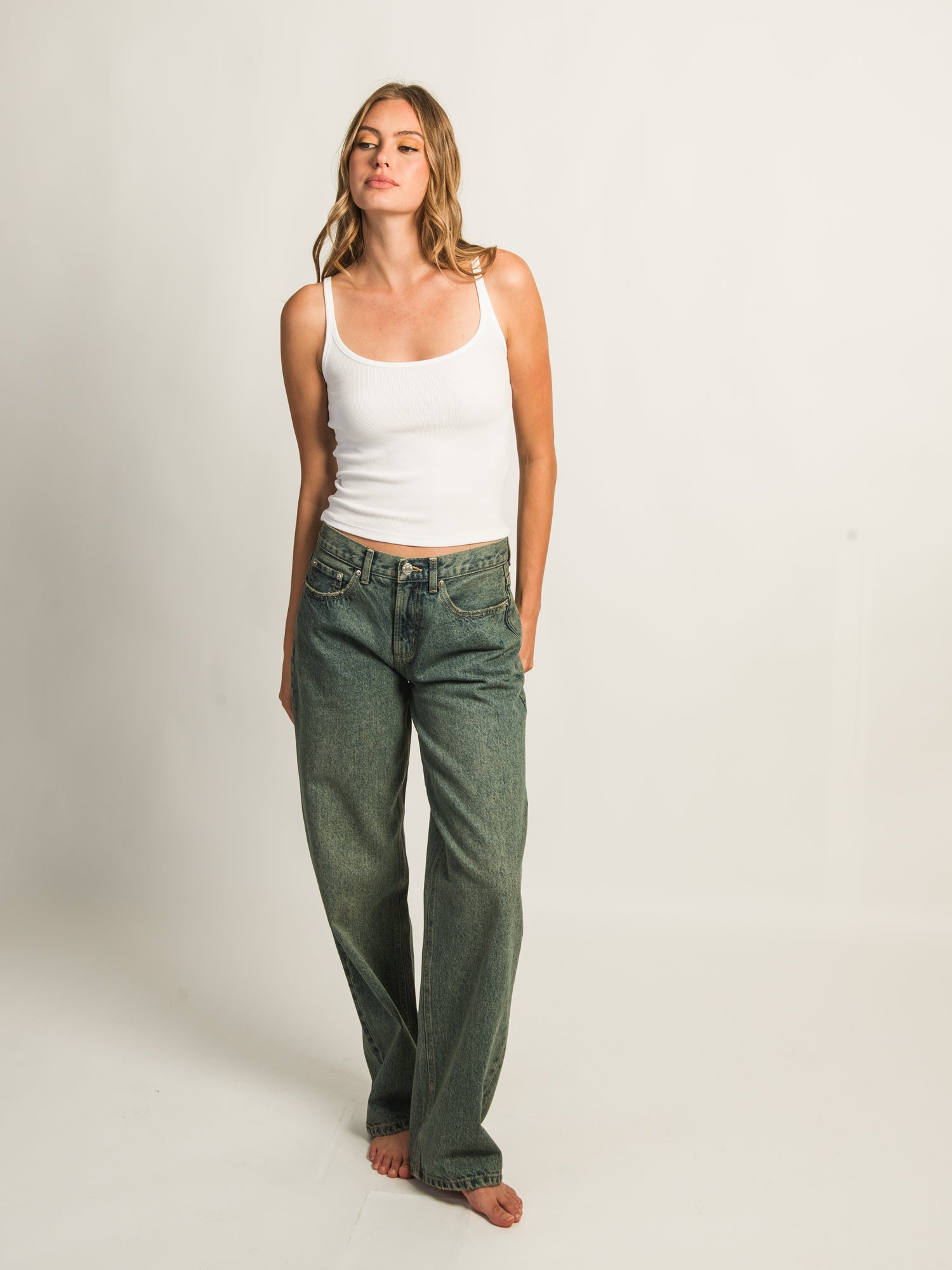 HARLOW BAGGY BOYFRIEND JEAN - BLUE - Image 3