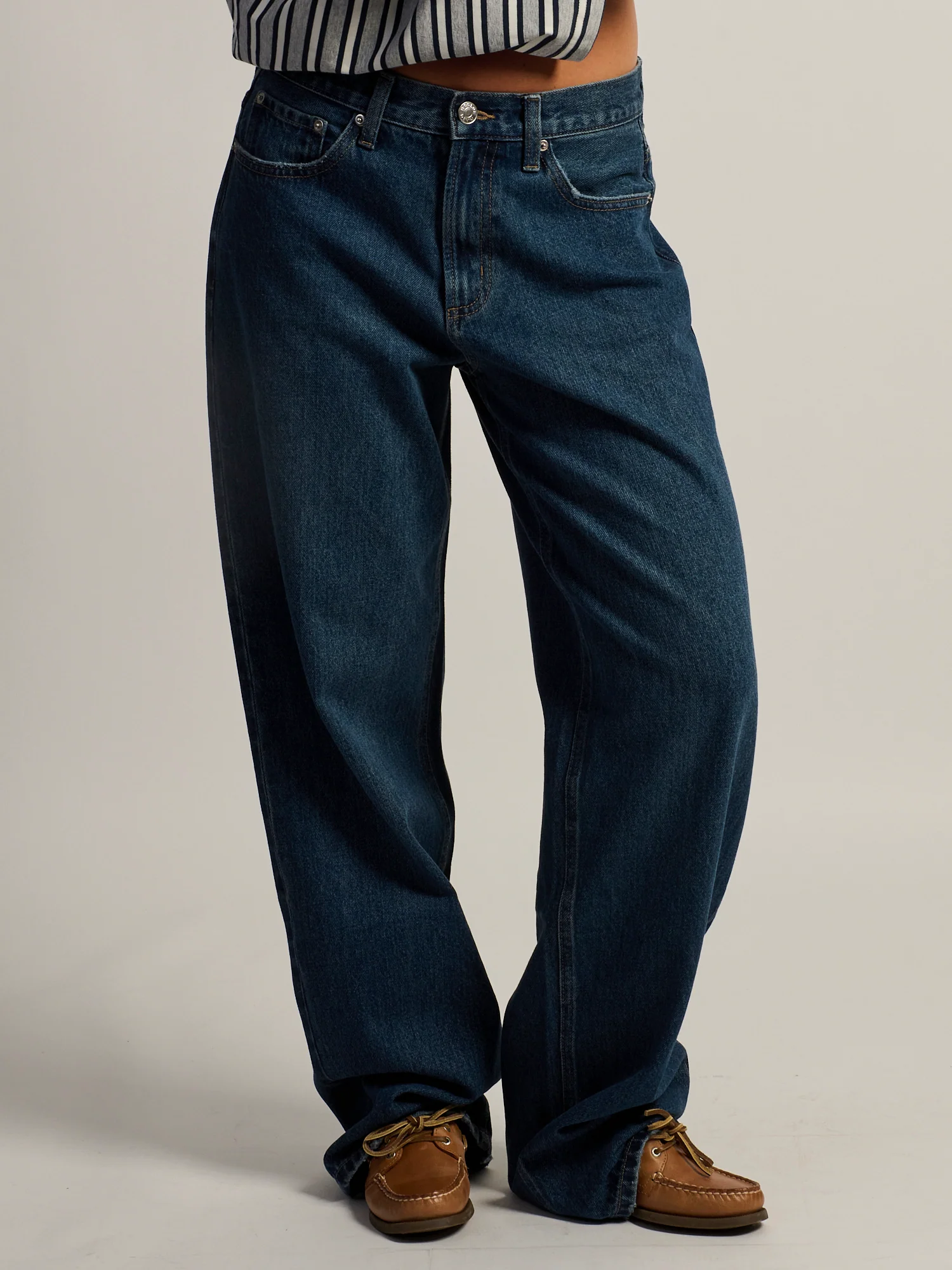 HARLOW BAGGY BOYFRIEND JEAN - DARK WASH - Image 2