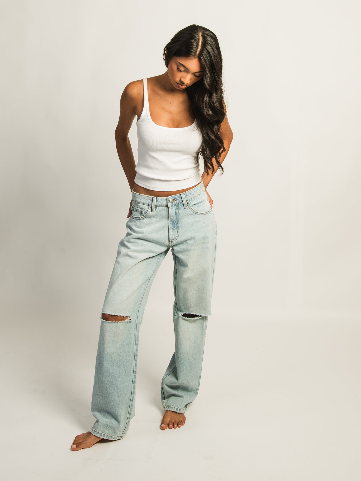 HARLOW BAGGY DISTRESSED JEAN - Image 3