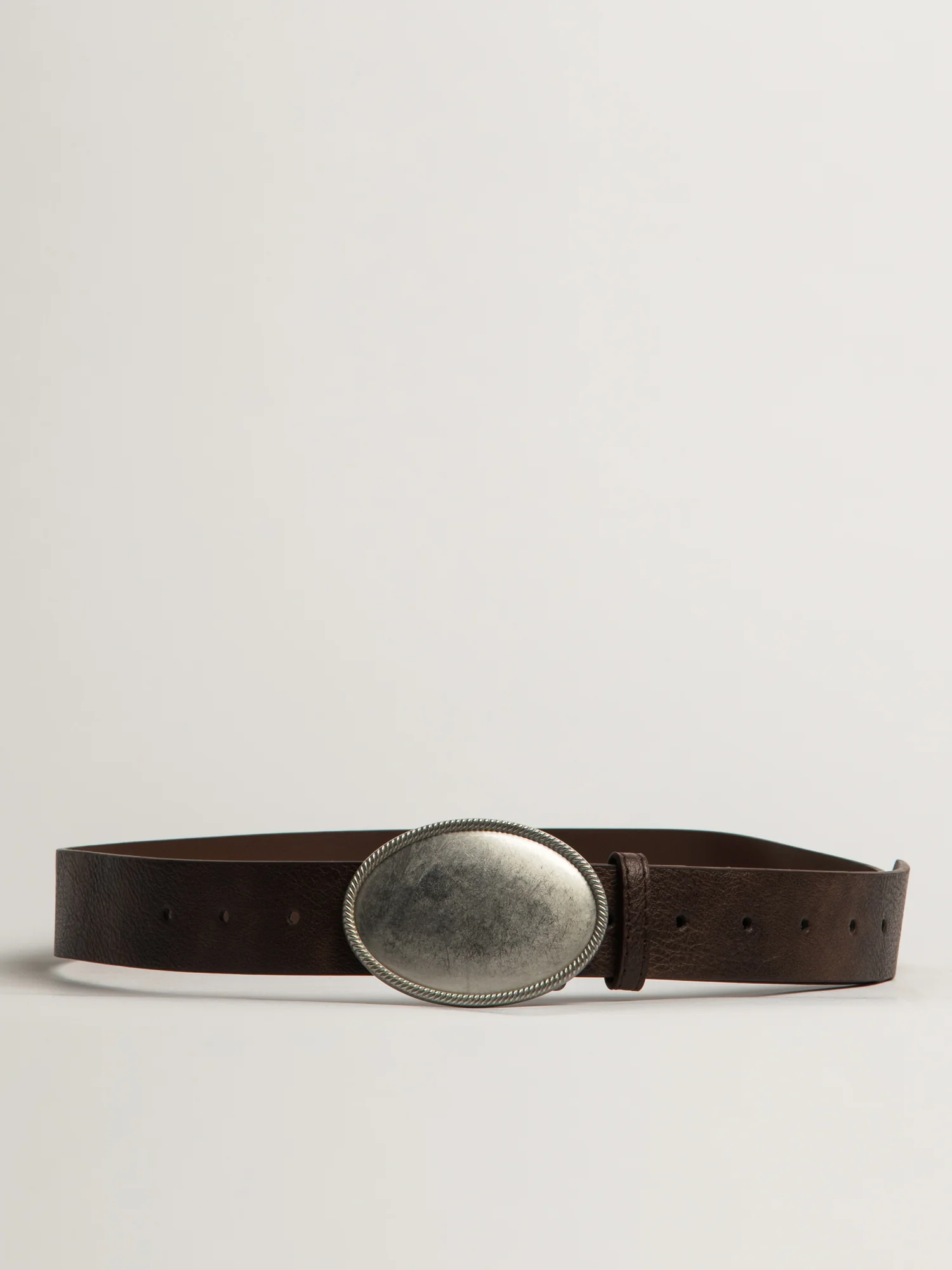 HARLOW BRYNN BUCKLE BELT - BROWN