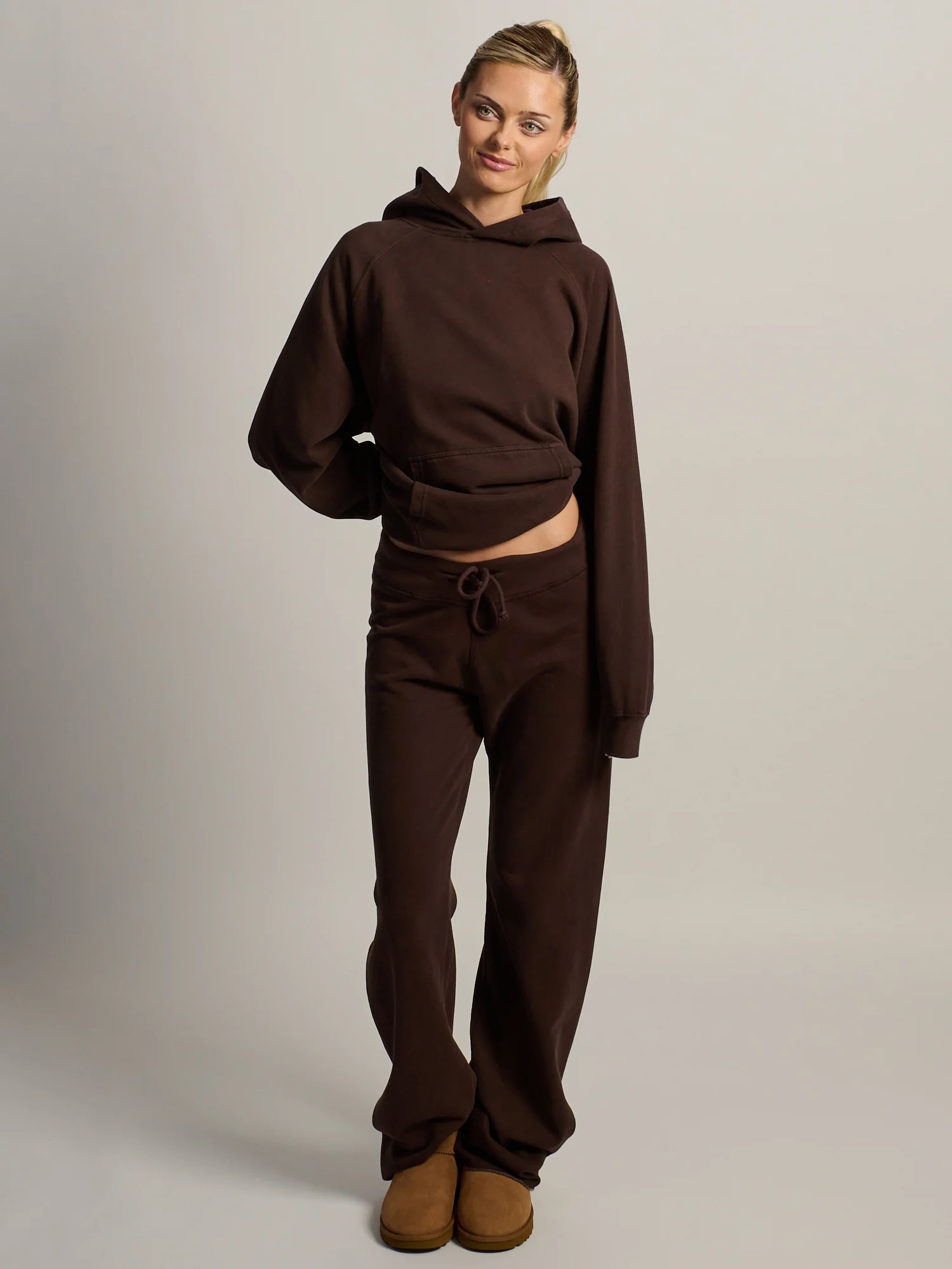 HARLOW CLOUD HOODIE - BROWN - Image 2