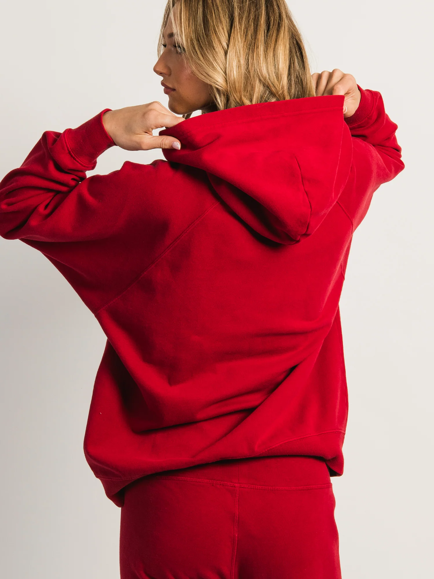 HARLOW CLOUD HOODIE - RUBY - Image 6