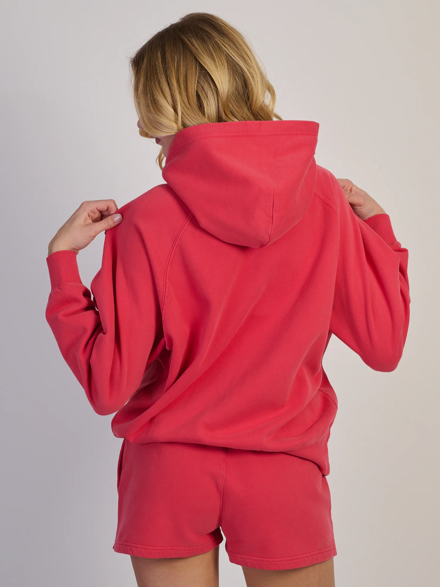 HARLOW CLOUD HOODIE - WASHED RED - Image 4