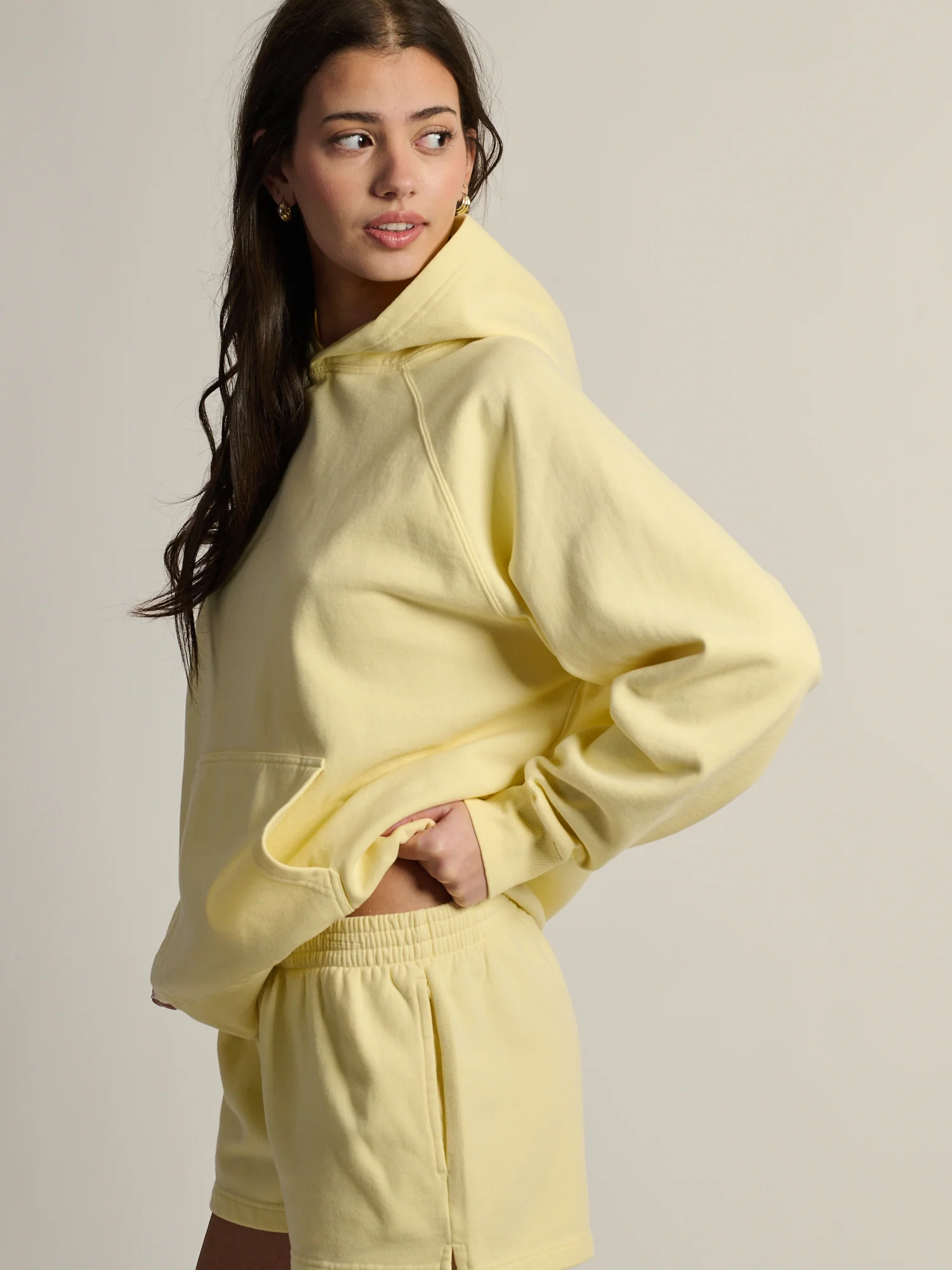 HARLOW CLOUD HOODIE - YELLOW - Image 4