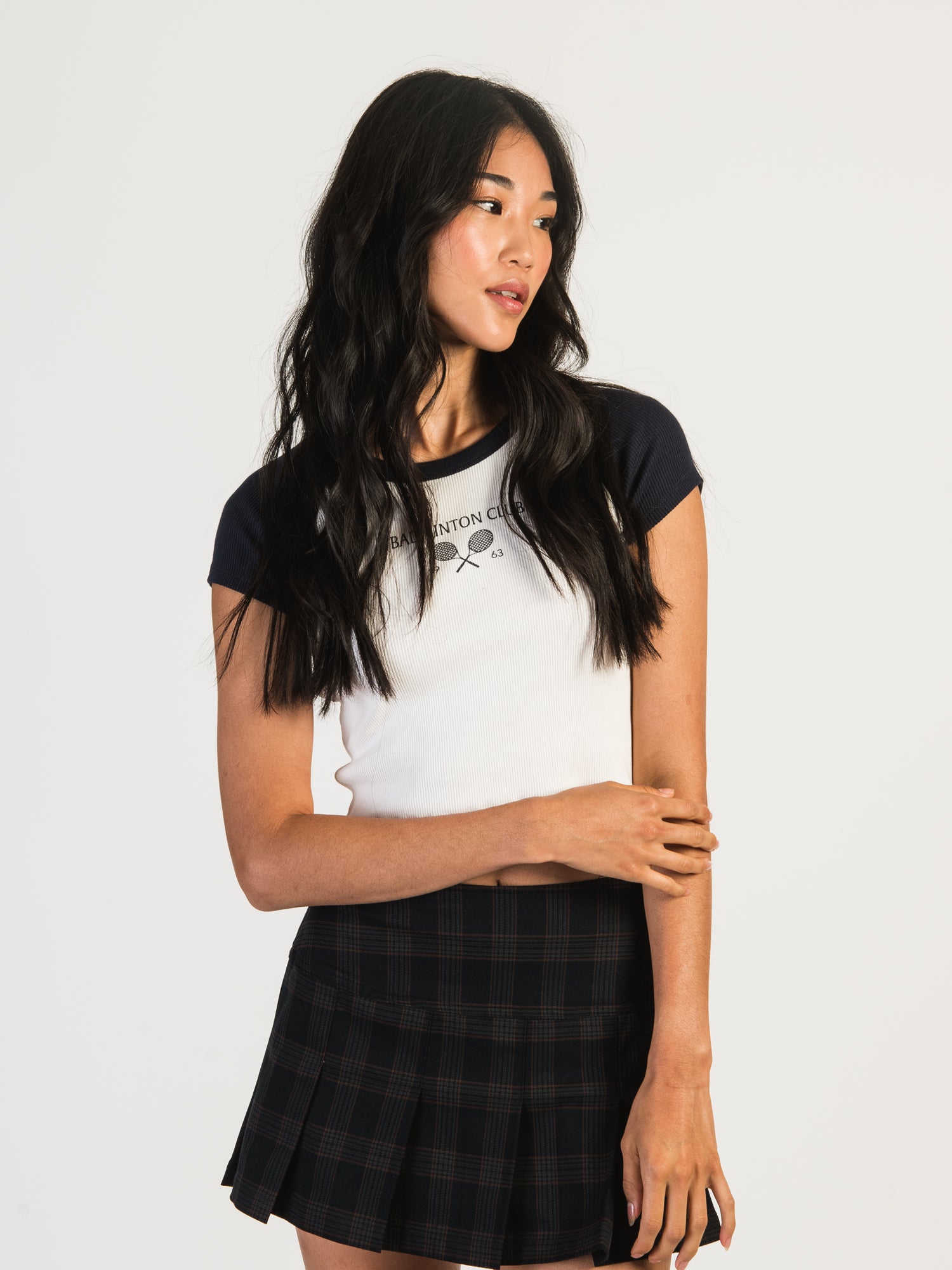 HARLOW COLOURBLOCK SCREEN RAGLAN - NAVY - CLEARANCE