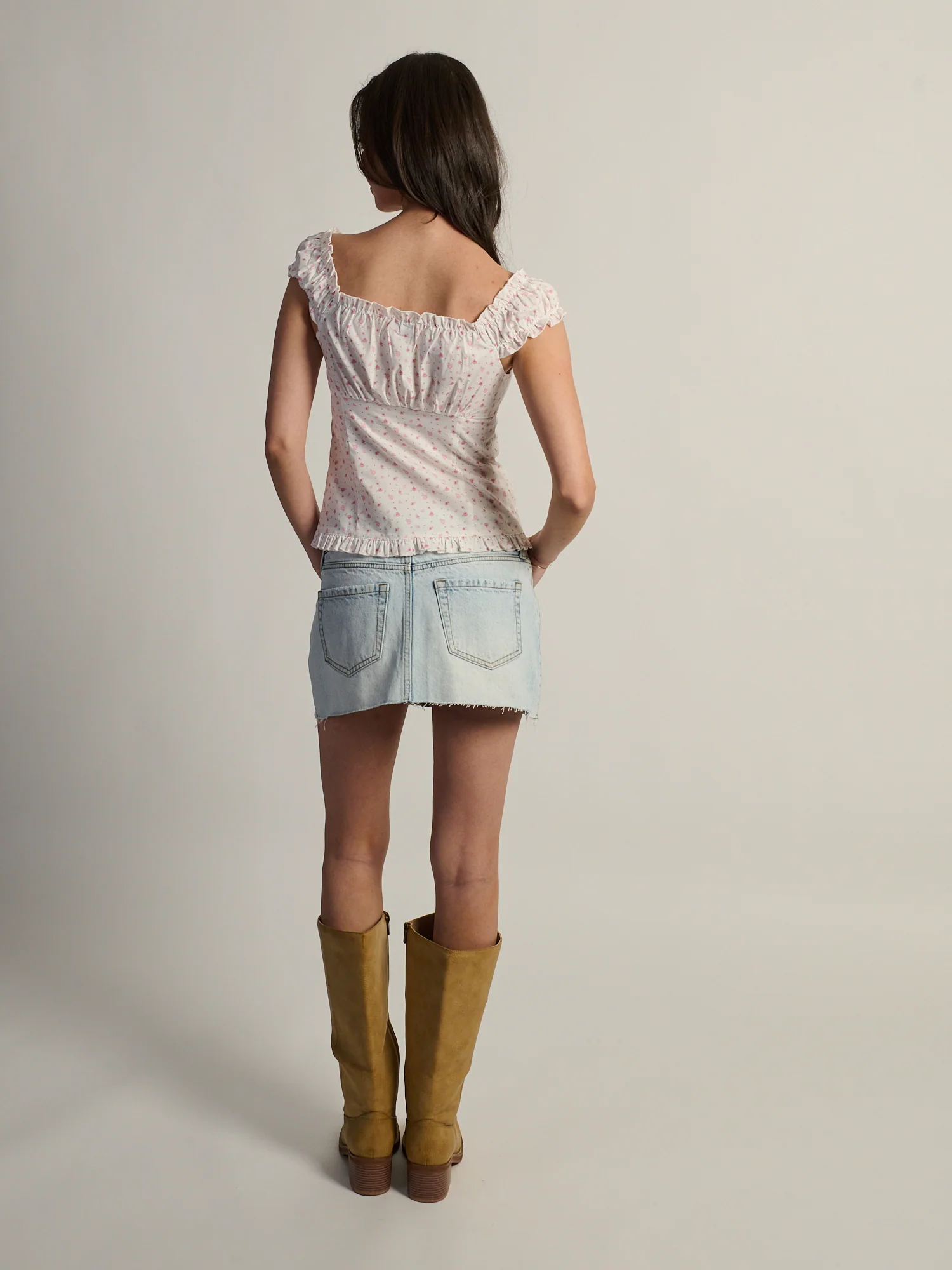 HARLOW EMILY TOP - DITSY -WHITE - Image 6