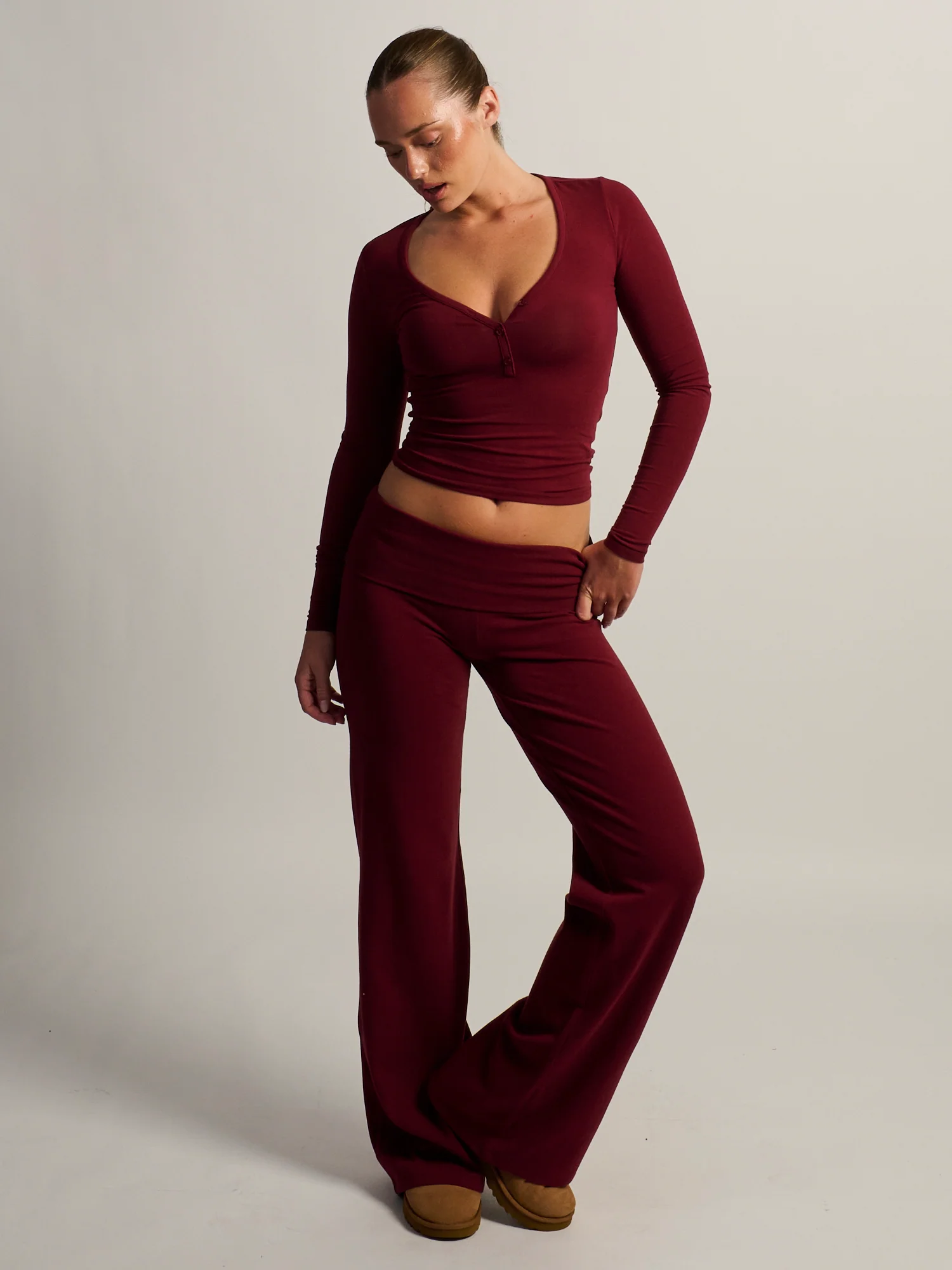 HARLOW ESSENTIAL FOLDOVER PANT - WIDE LEG - Image 2