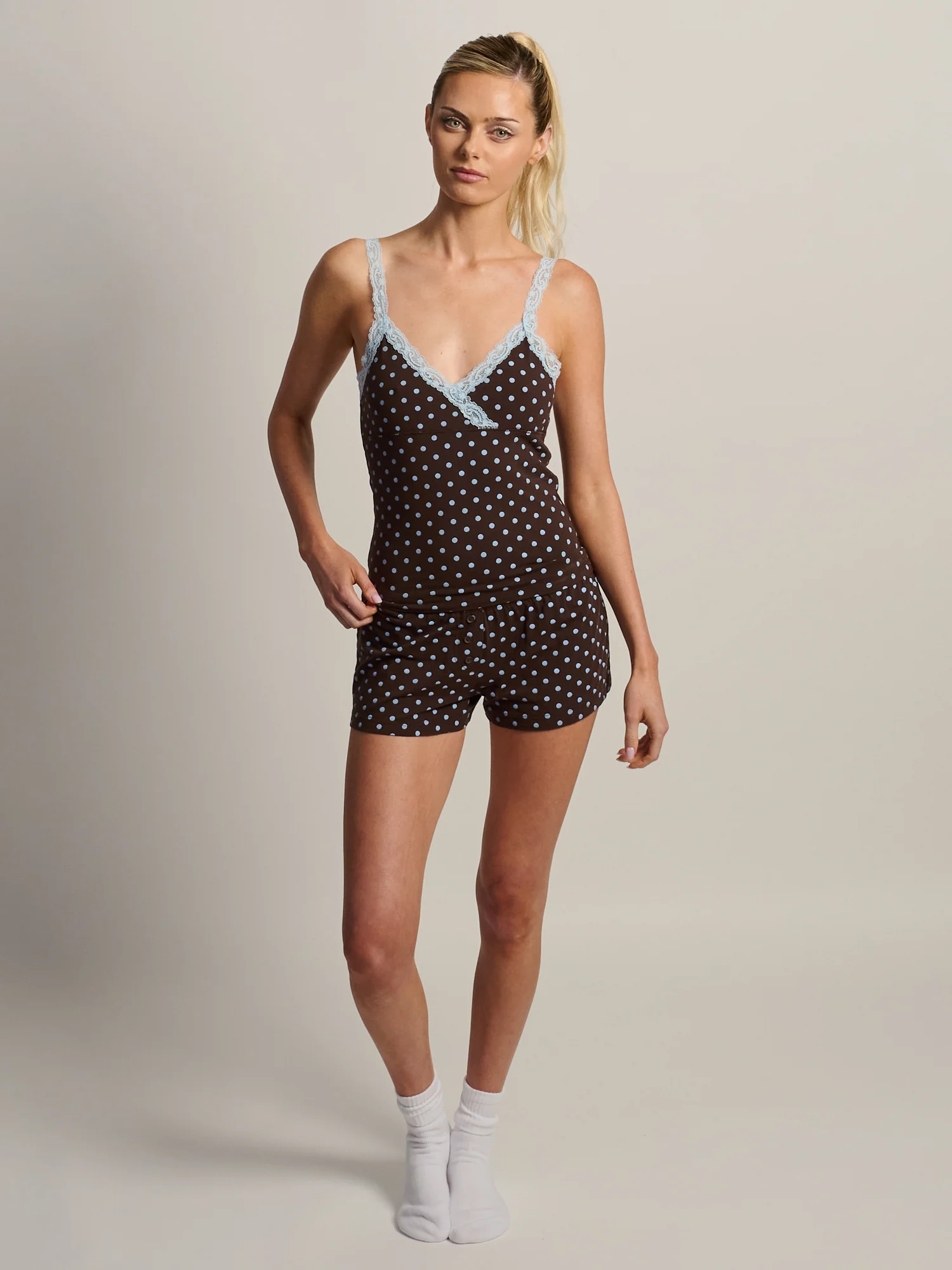 HARLOW LENI TANK - BROWN - Image 2