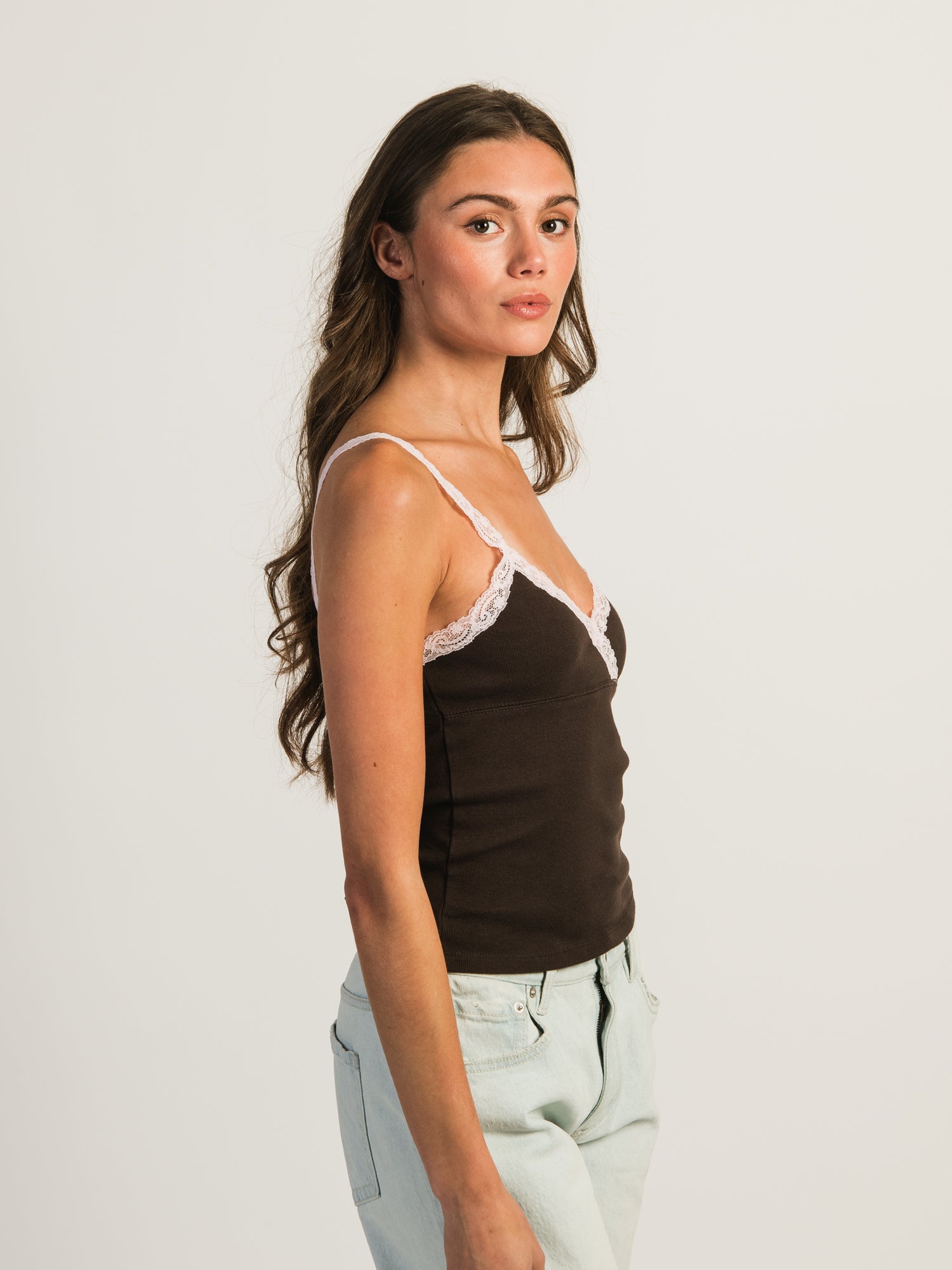 HARLOW LENI TANK - CHOCOLATE - Image 2