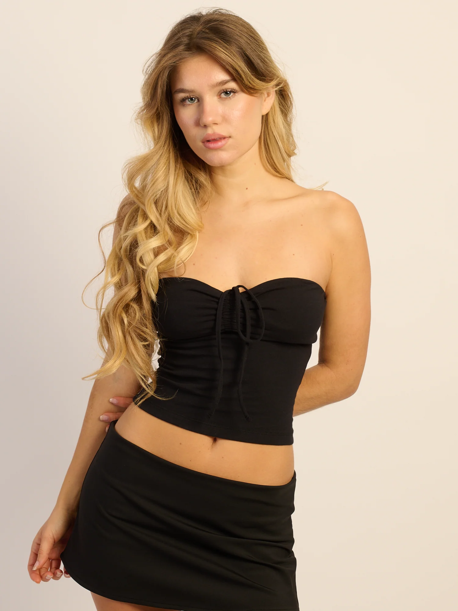 HARLOW LIA TOP - BLACK