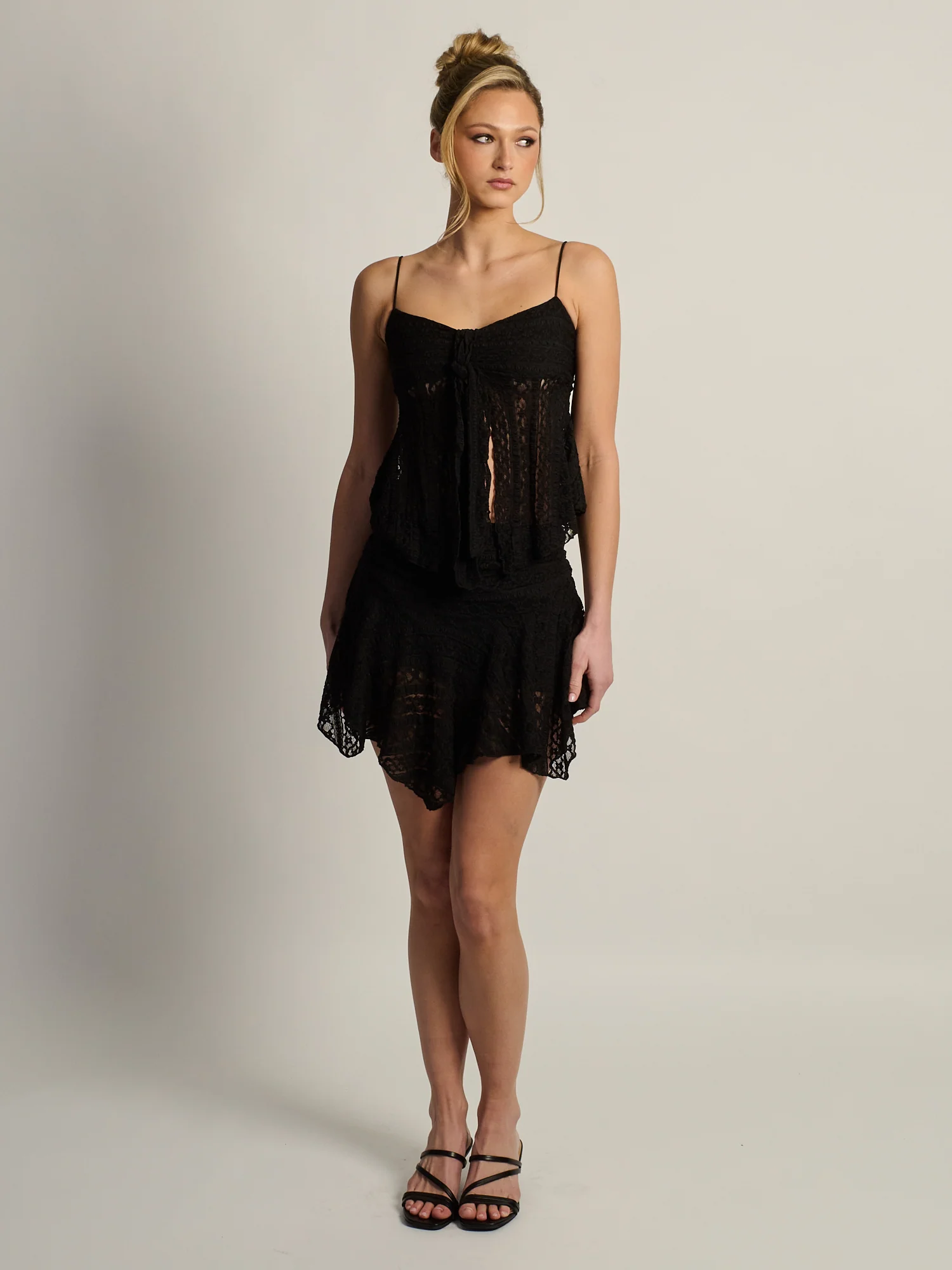 HARLOW MELODY SKIRT - BLACK - Image 3