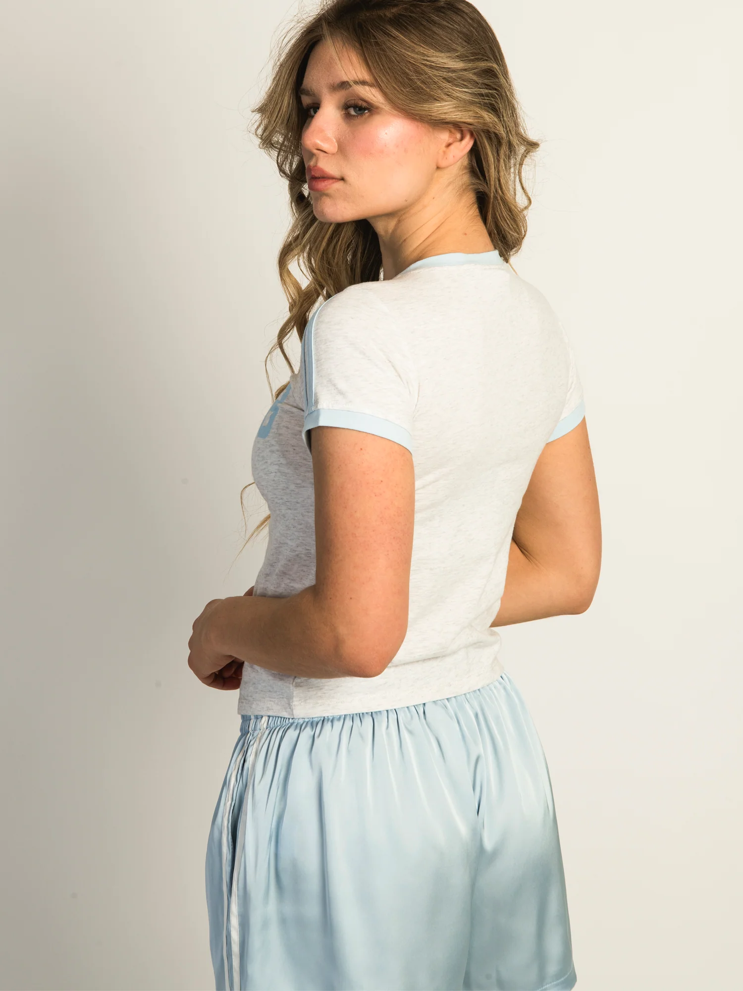 HARLOW MIA TEE - HEATHER CLOUD - Image 5