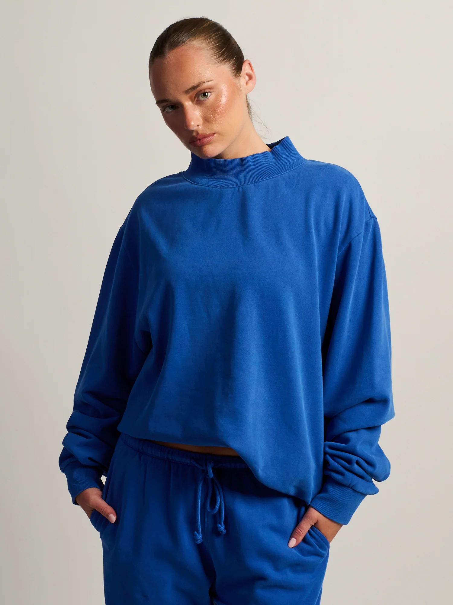 HARLOW MILES MOCKNECK - COBALT