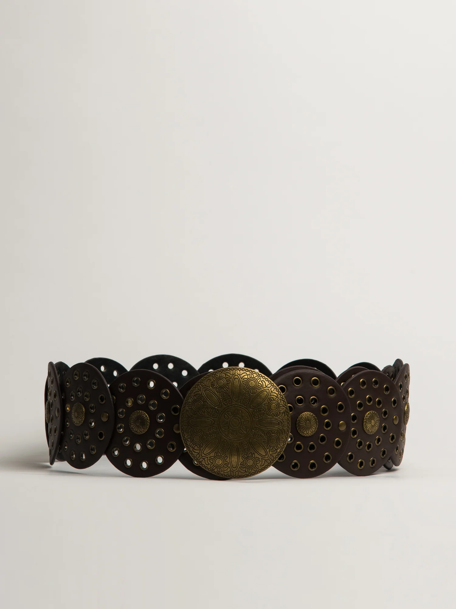 HARLOW OAKLEE WESTERN BELT - BROWN