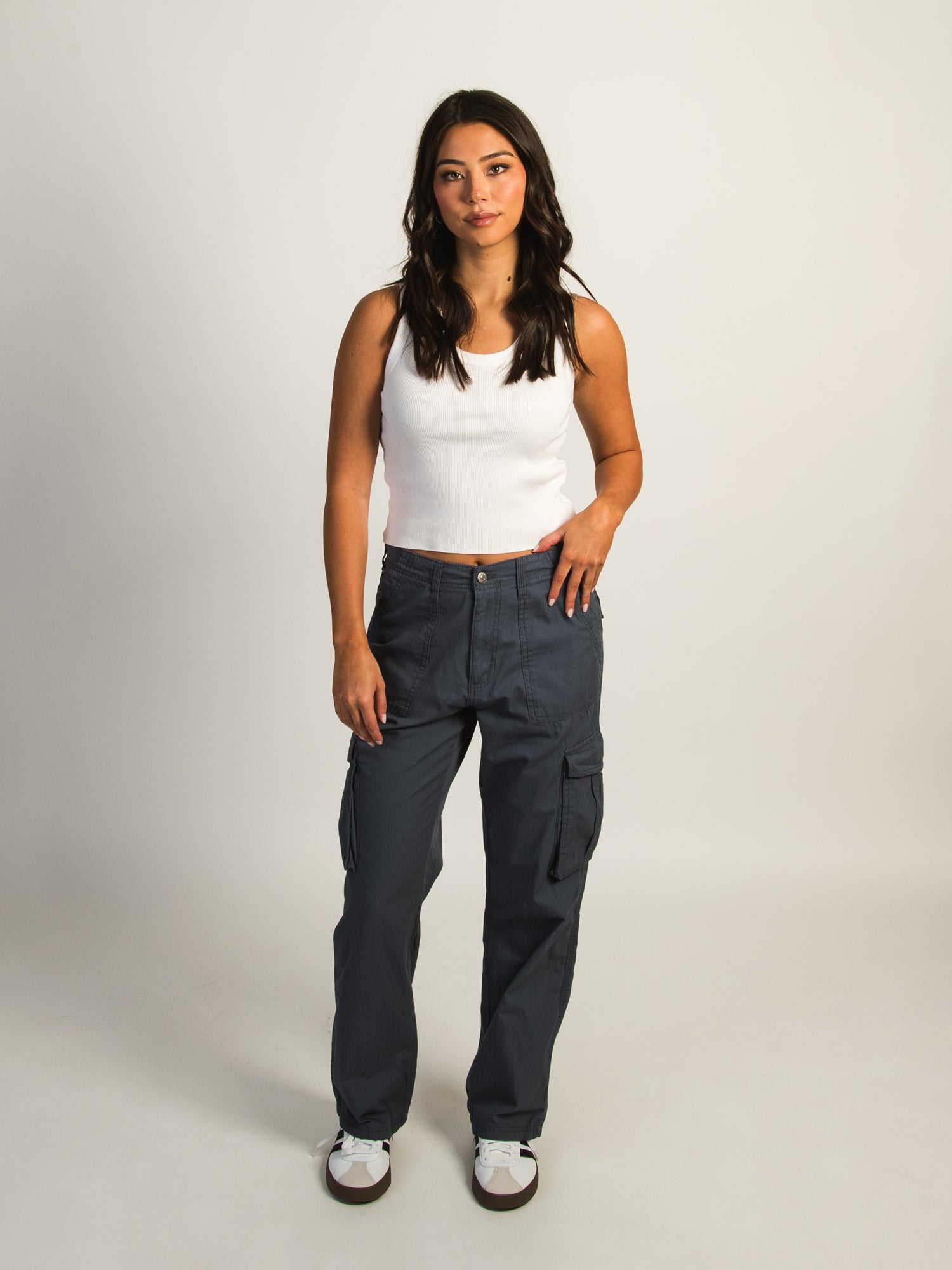 HARLOW PAIGE CARGO PANT - INDIGO - Image 3