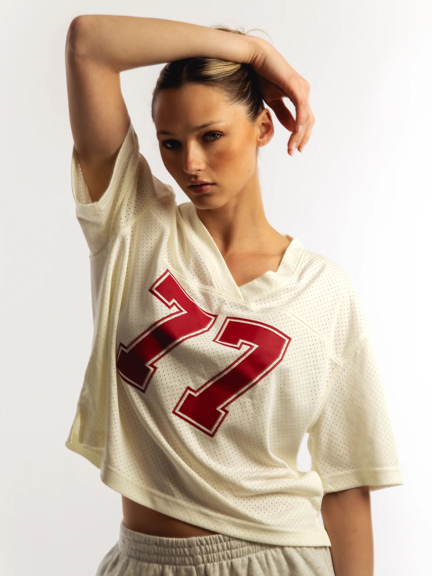 HARLOW PINNY TEE - OFF WHITE