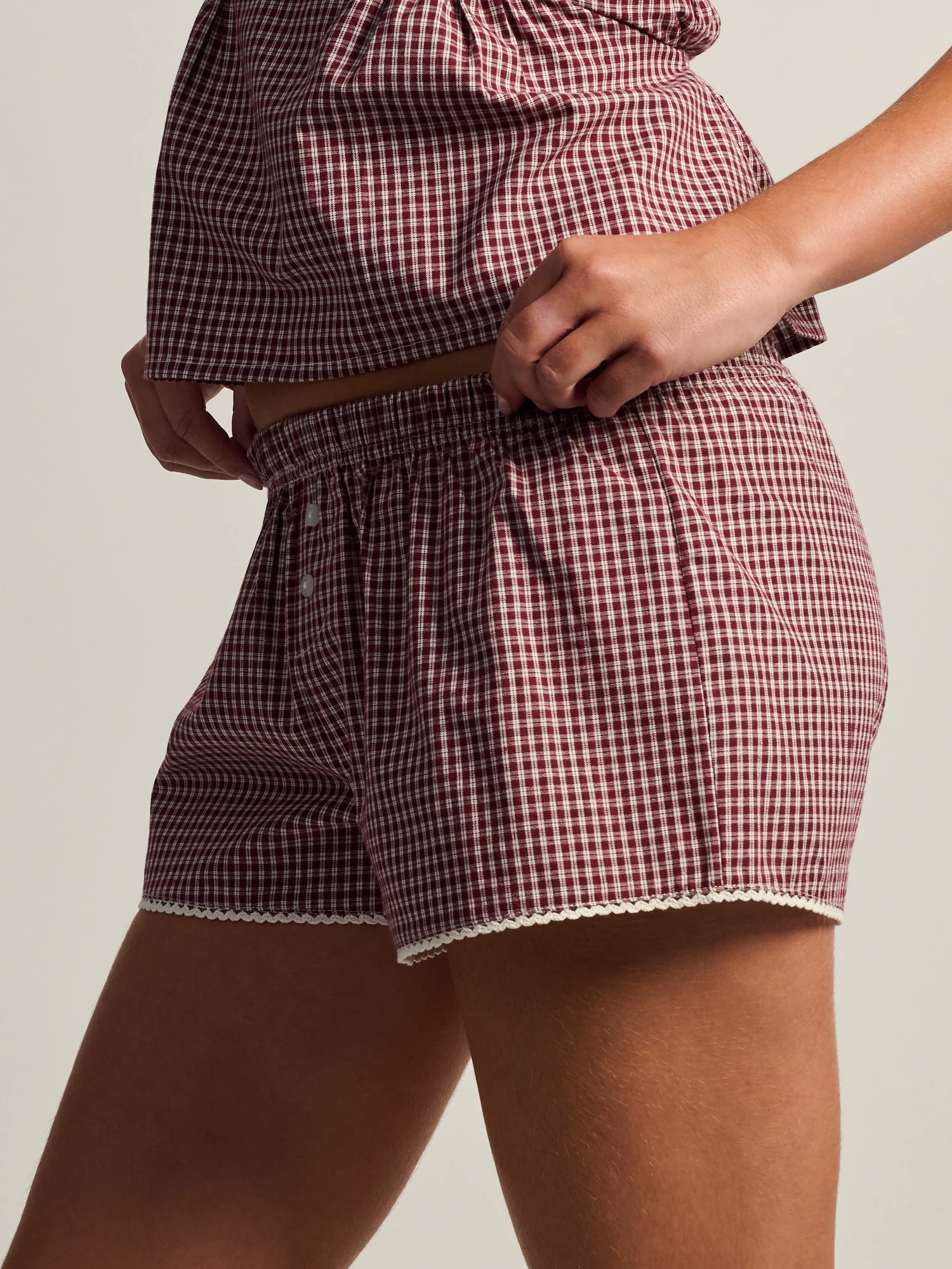 HARLOW POSIE SHORT-BURGUNDY - Image 4
