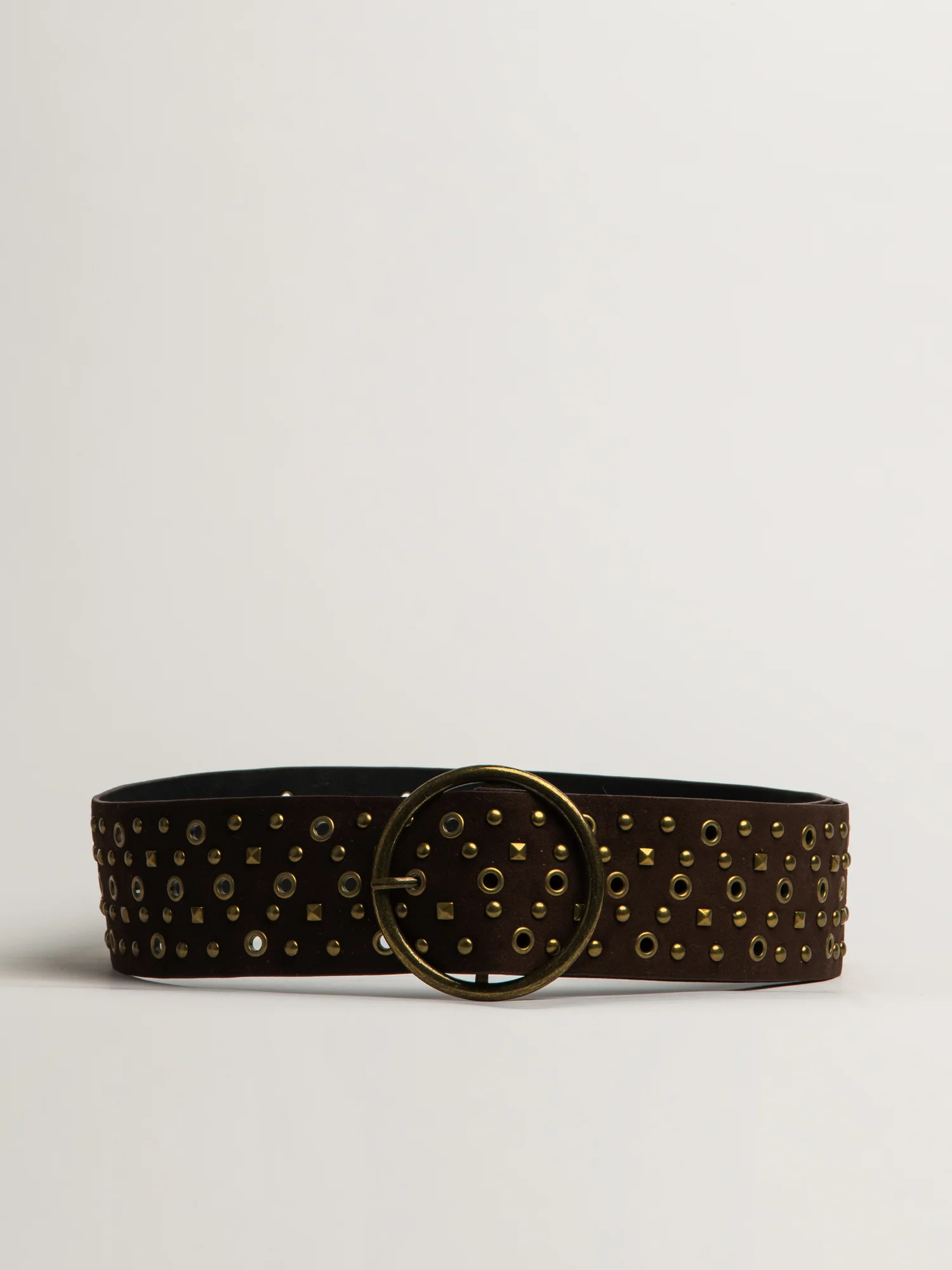 HARLOW SASHA STUD BELT - BROWN